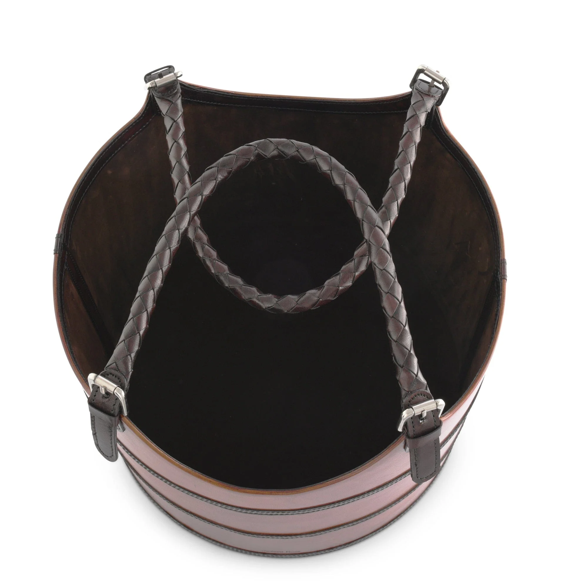 Vagabond House Premium Genuine Leather Equestrian Bit Magazine Basket – Stylish Home and Office Organizer - Image 4