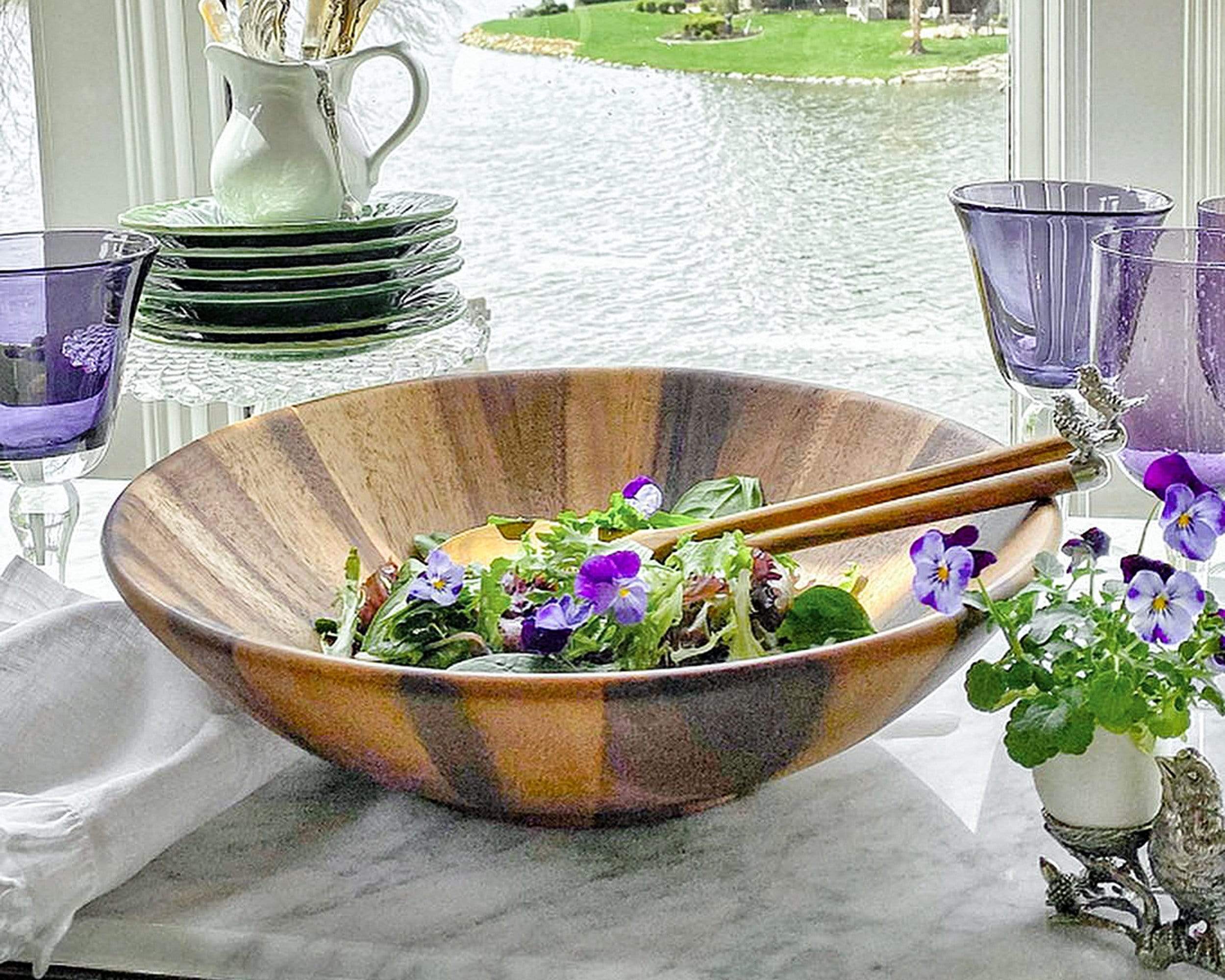 Vagabond House Salad Bowl Set - Song Bird