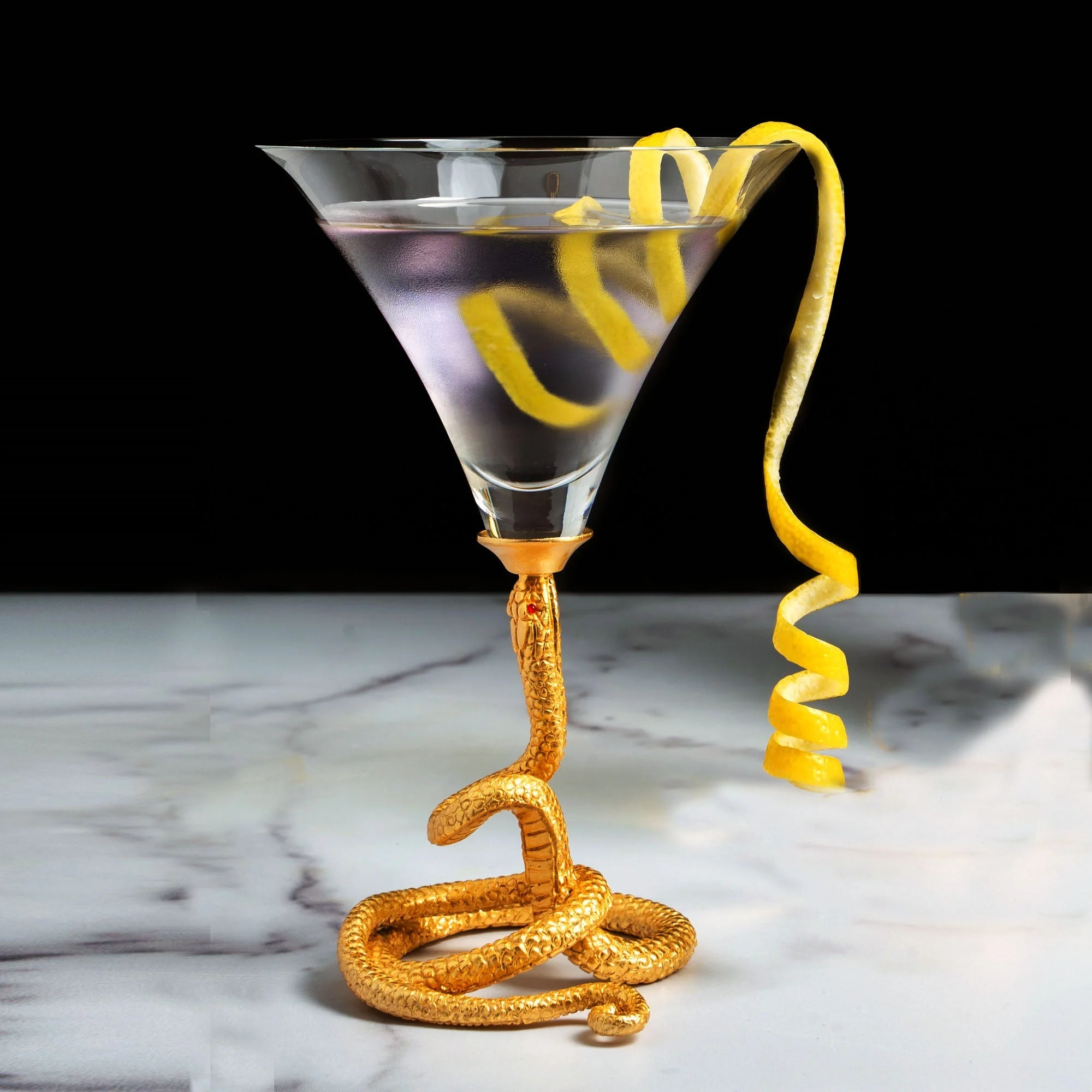Vagabond House Snake Cocktail Martini Glass - Image 4