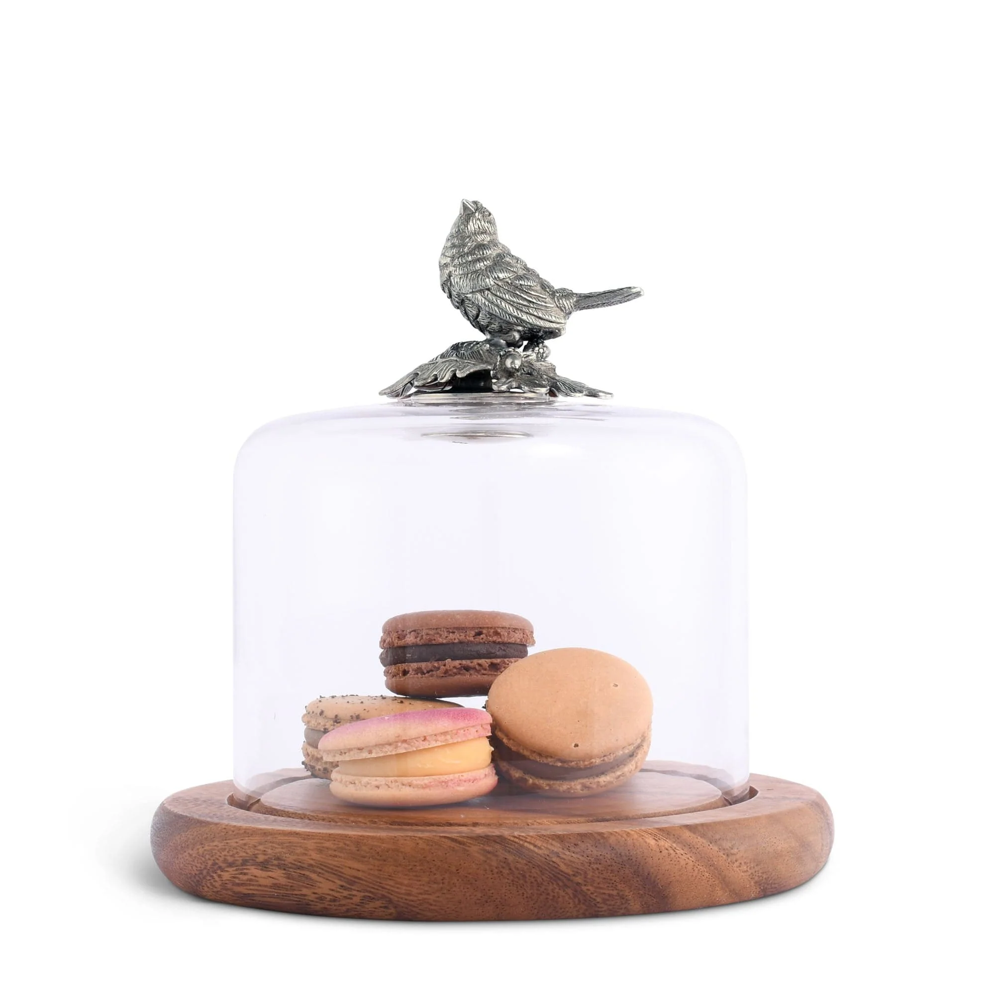Vagabond House Song Bird Glass Covered Cheese Wood Board Wood 6.5" D - Image 2