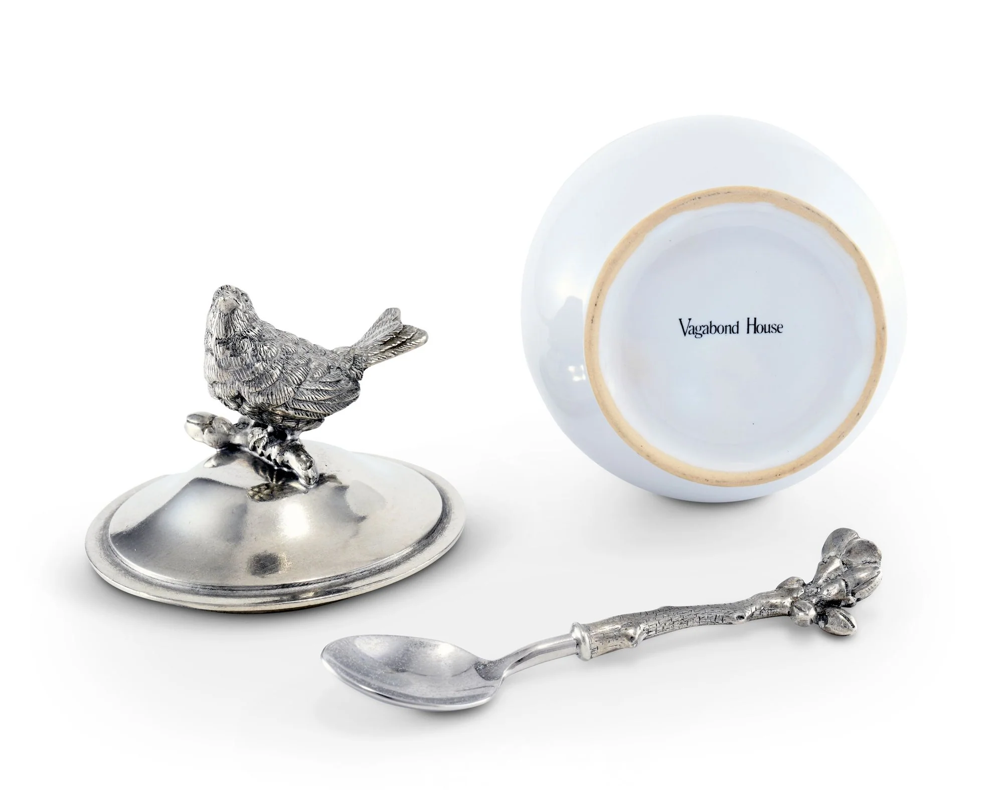 Vagabond House Song Bird Sugar Bowl And Spoon - Image 3