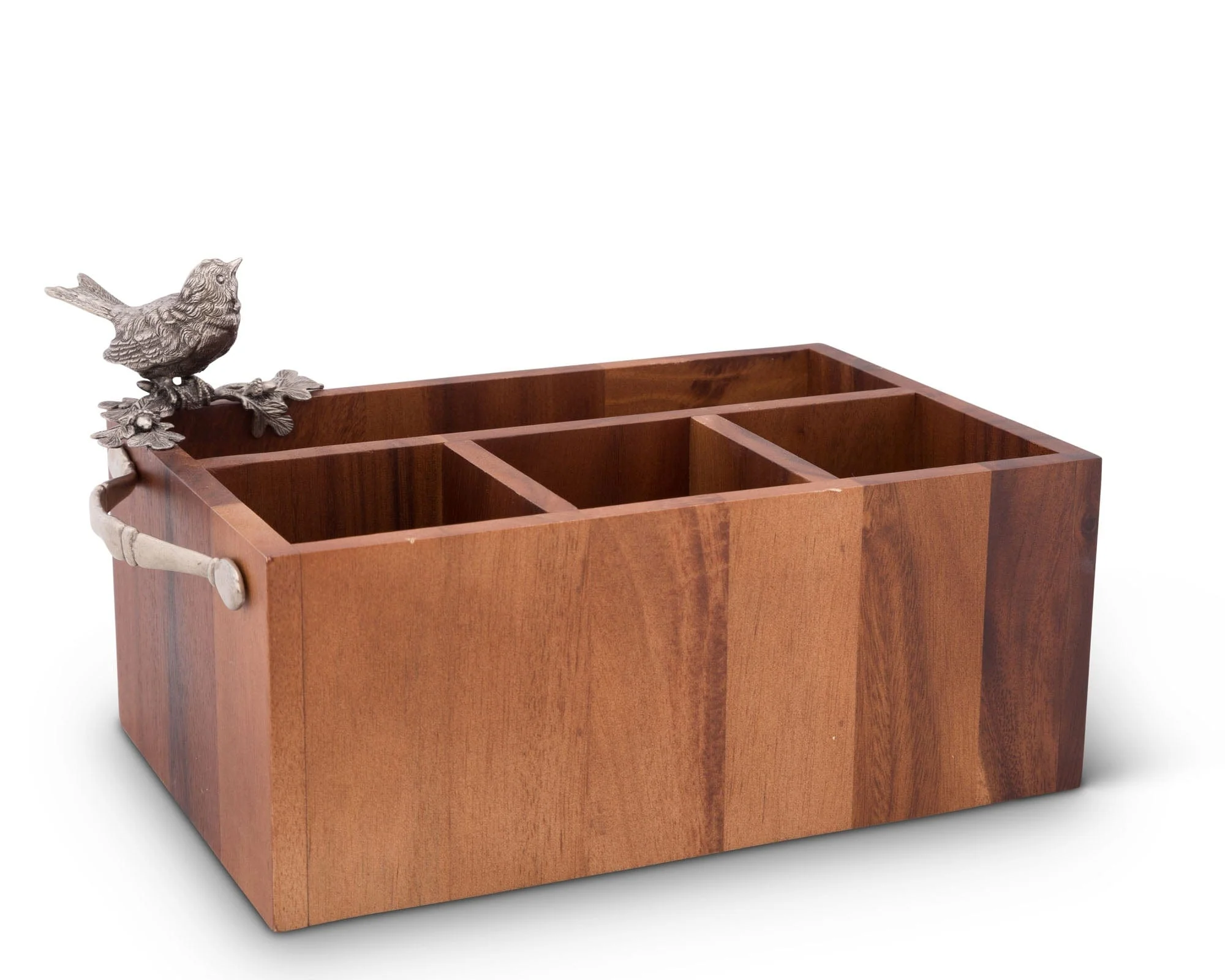 Vagabond House Song Bird Wood Flatware Caddy - Image 2