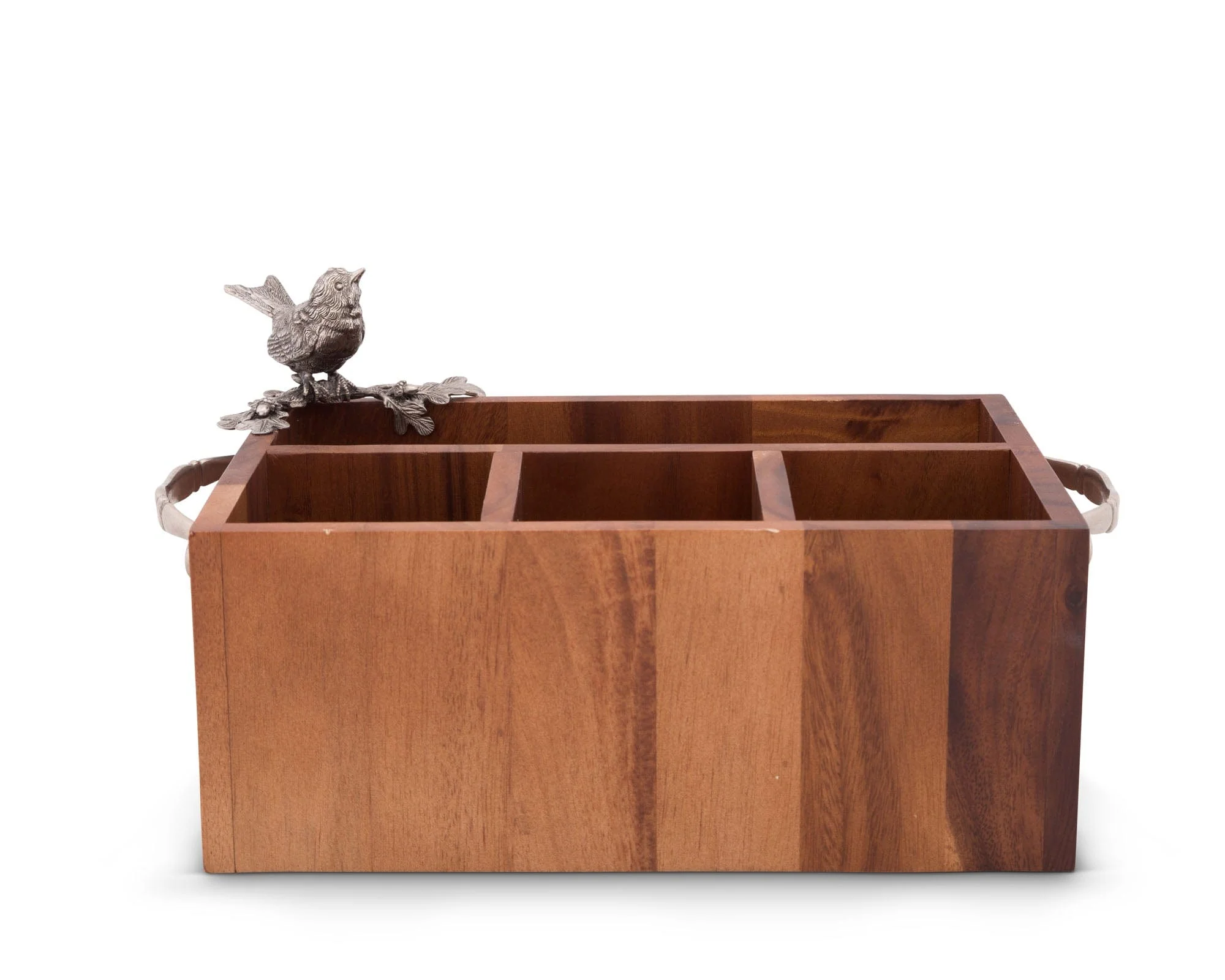 Vagabond House Song Bird Wood Flatware Caddy - Image 3