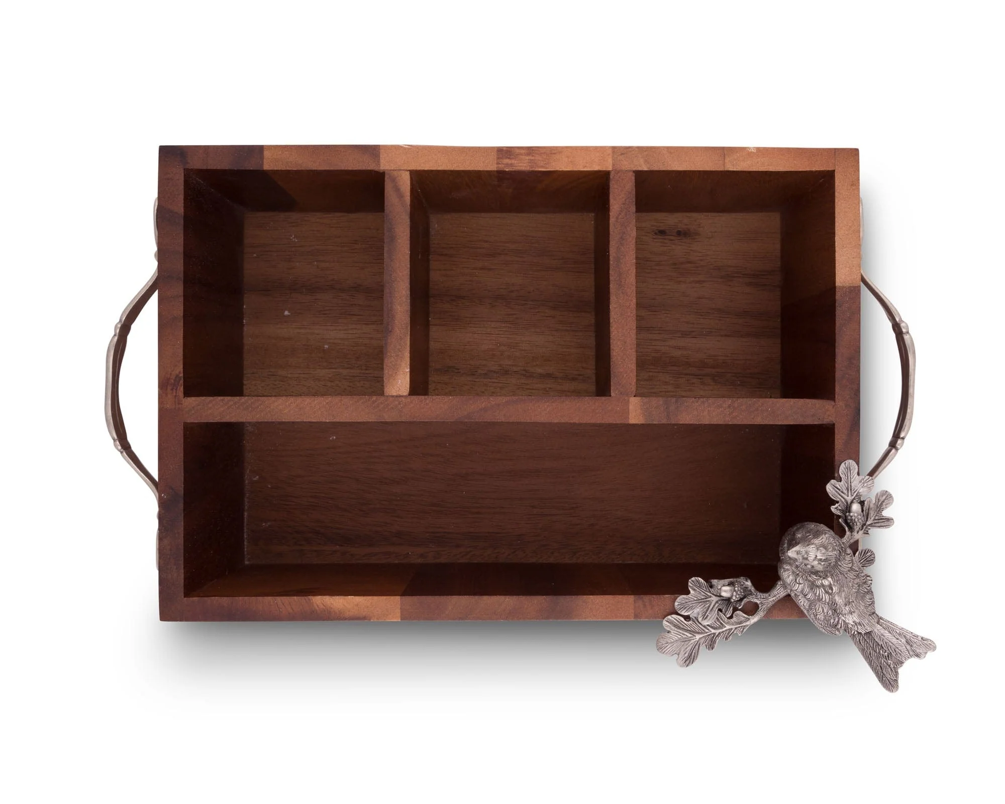 Vagabond House Song Bird Wood Flatware Caddy - Image 5