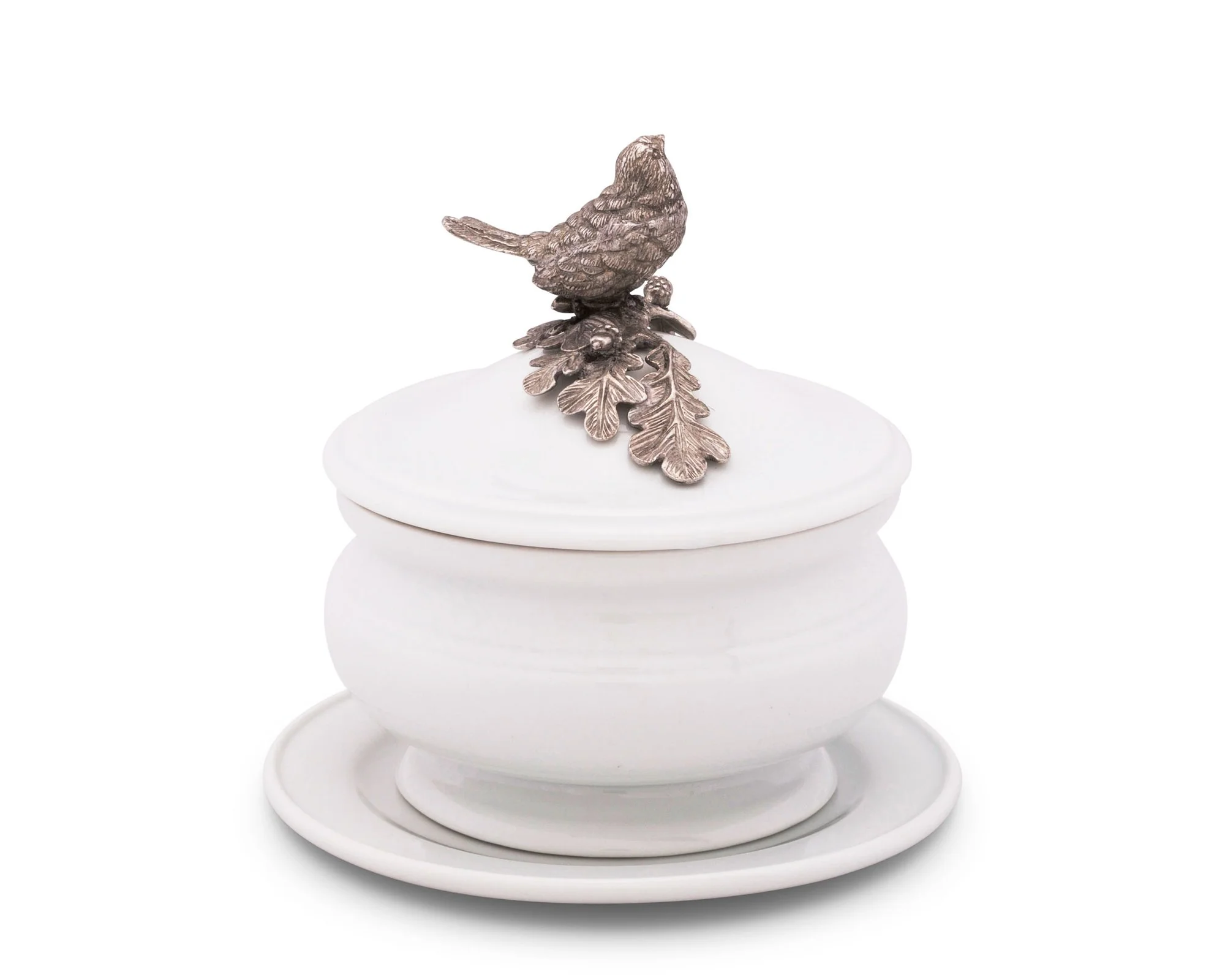Vagabond House Songbird Porcelain Lidded Bowl