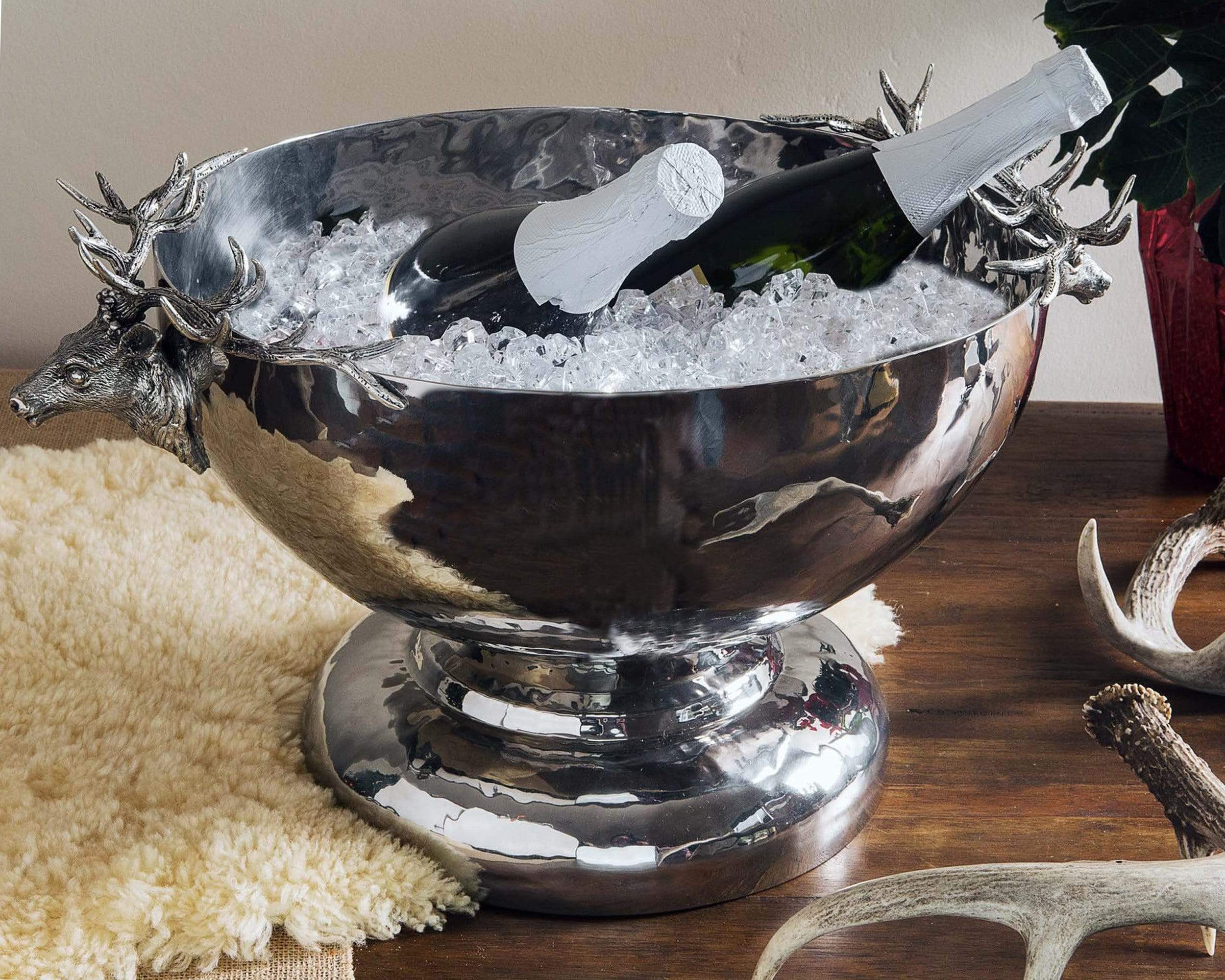 Vagabond House Stainless Ice Tub - Elk Head