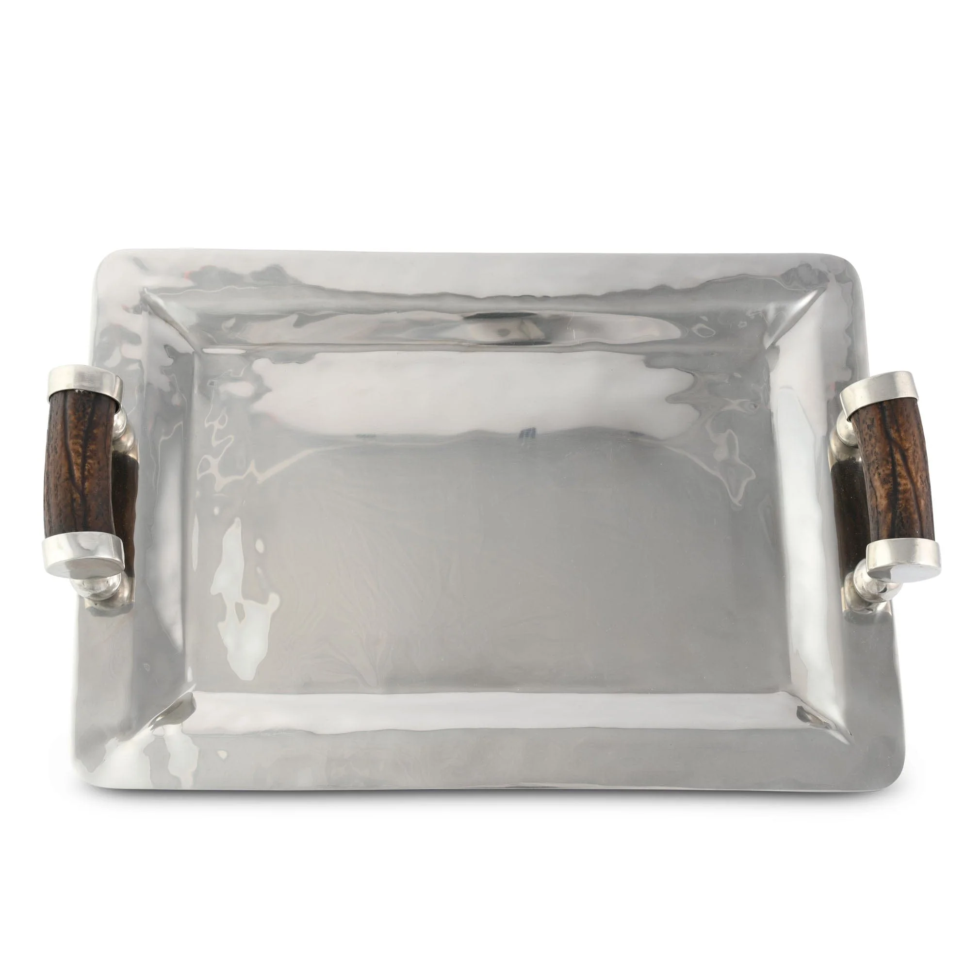 Vagabond House Stainless Serving Tray Composite Antler Handles - Image 2