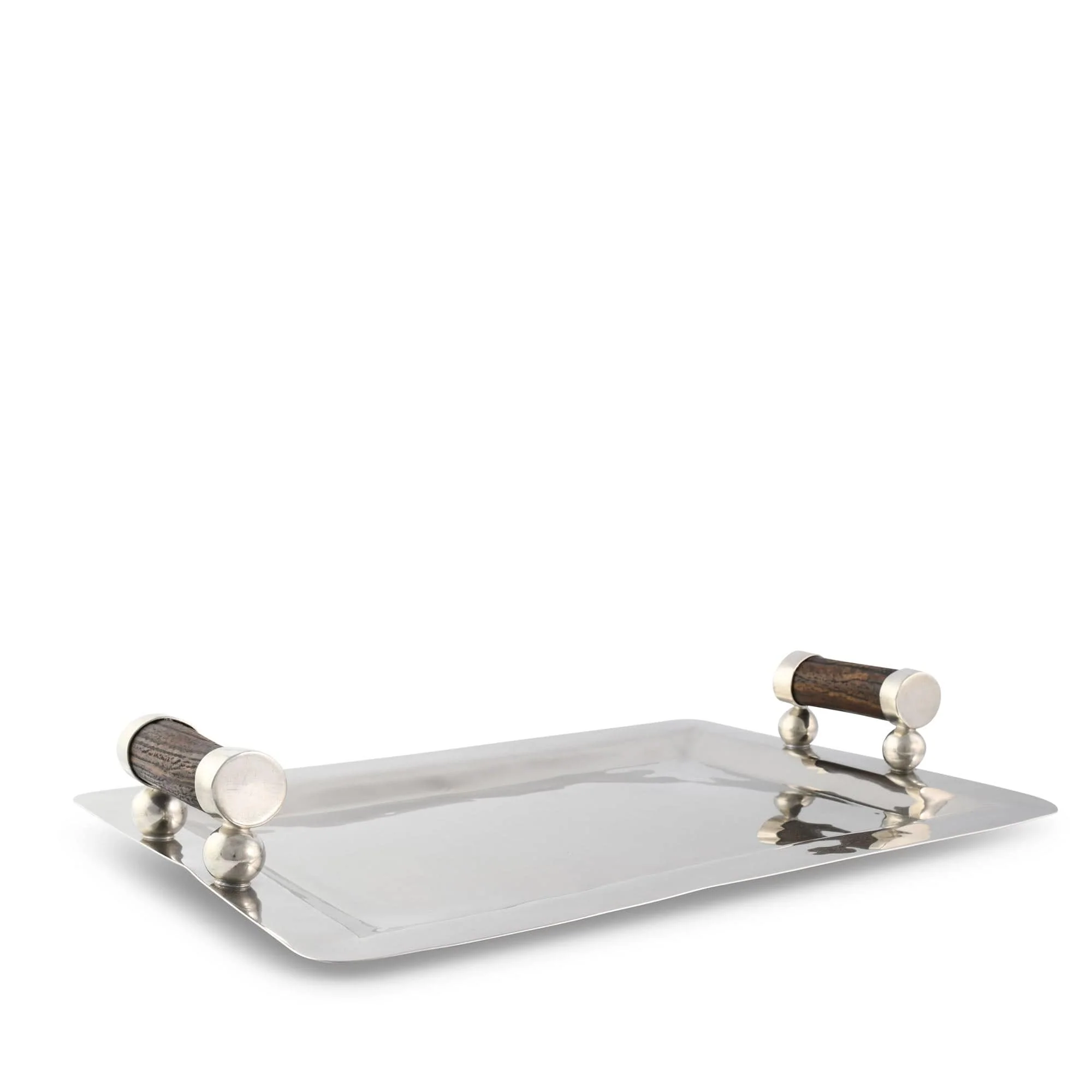 Vagabond House Stainless Serving Tray Composite Antler Handles - Image 4