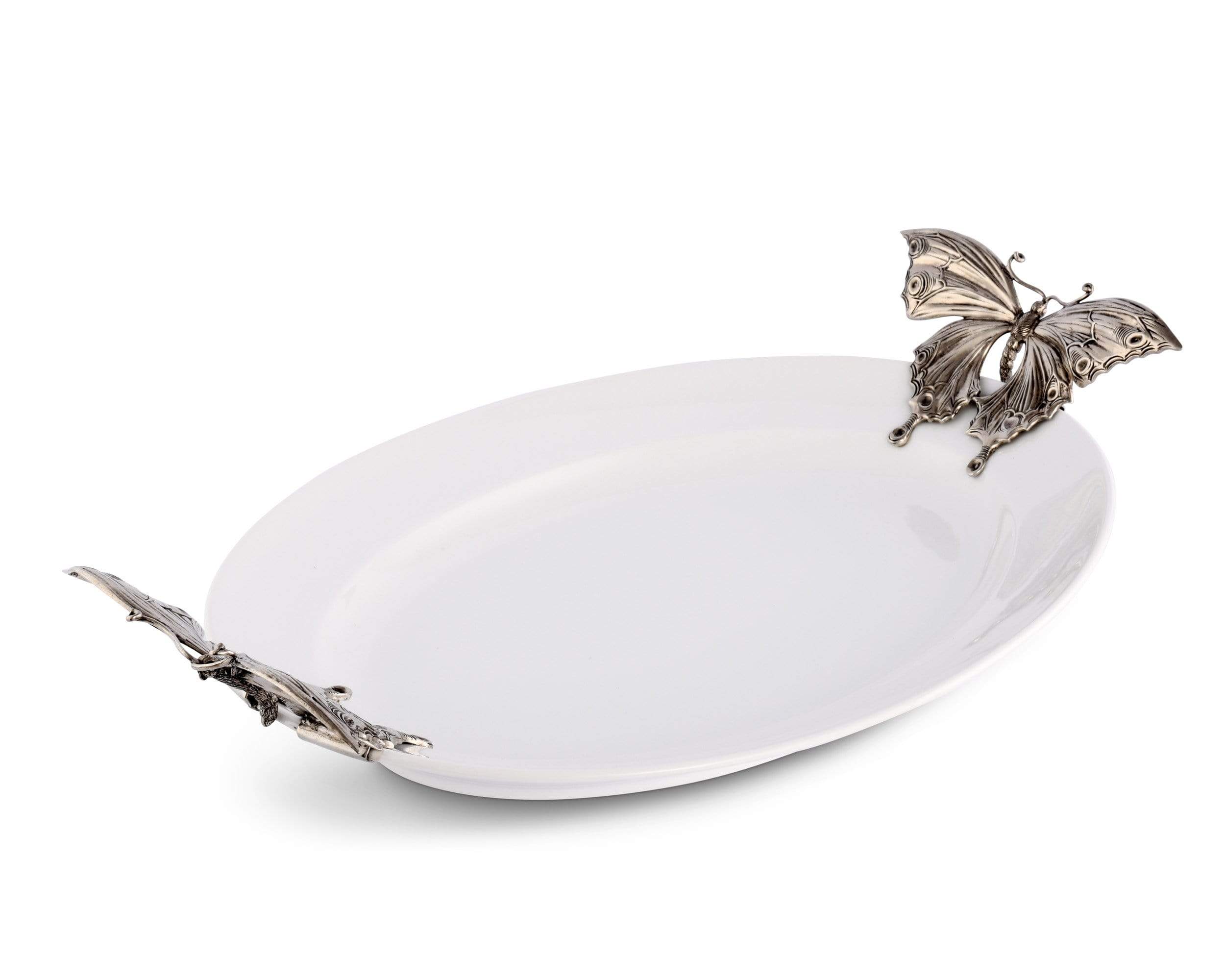 Vagabond House Stoneware Tray X-Large - Butterfly
