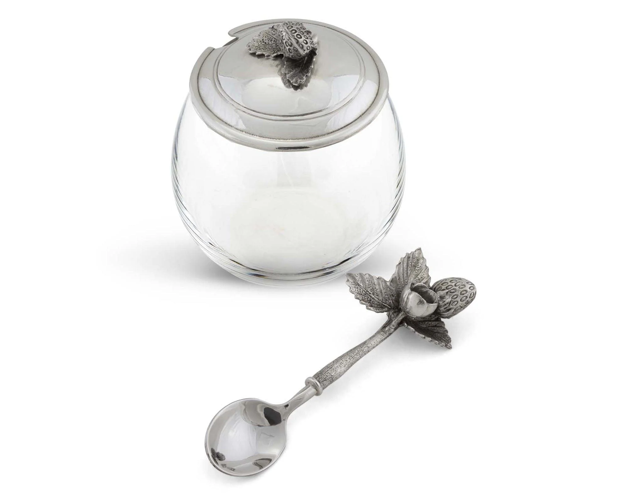 Vagabond House Strawberry Jam Jar with Spoon - Image 2