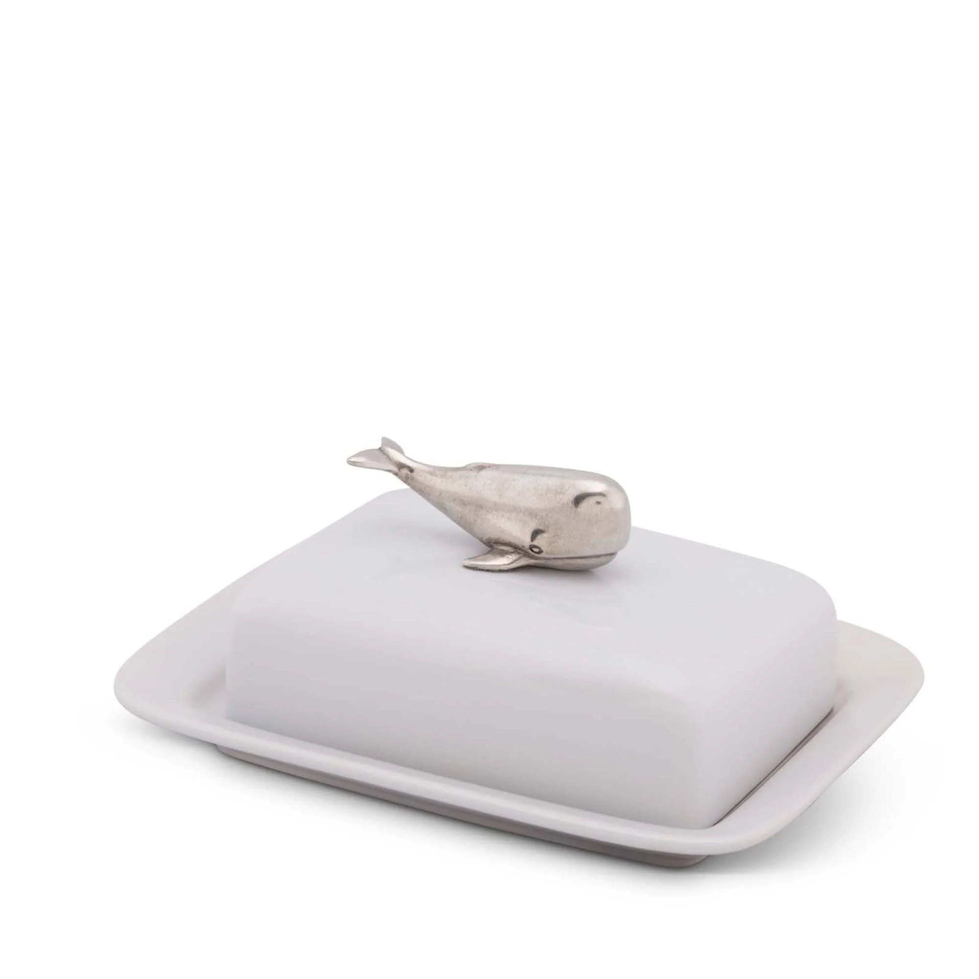Vagabond House Whale Stoneware Butter dish