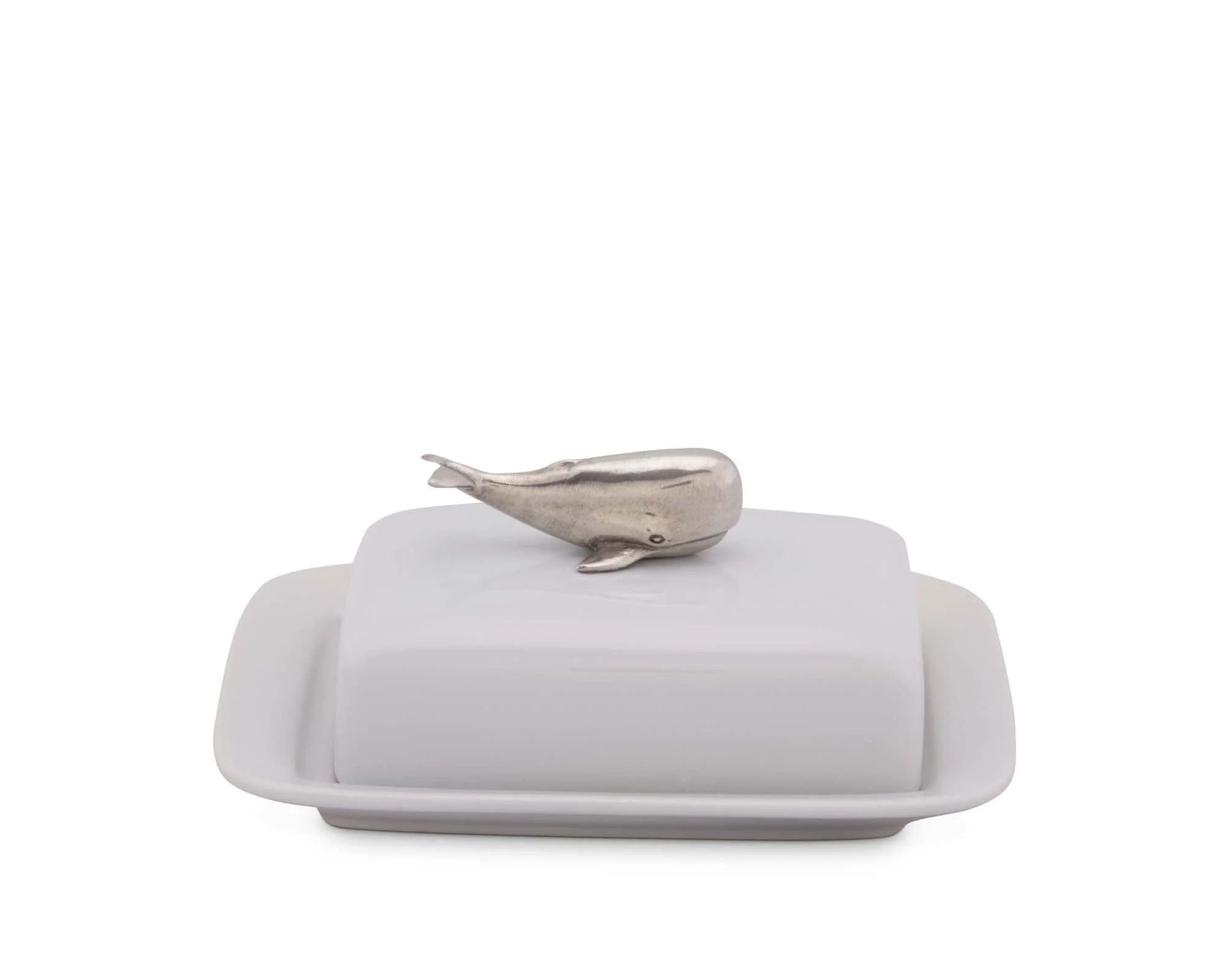 Vagabond House Whale Stoneware Butter dish - Image 2