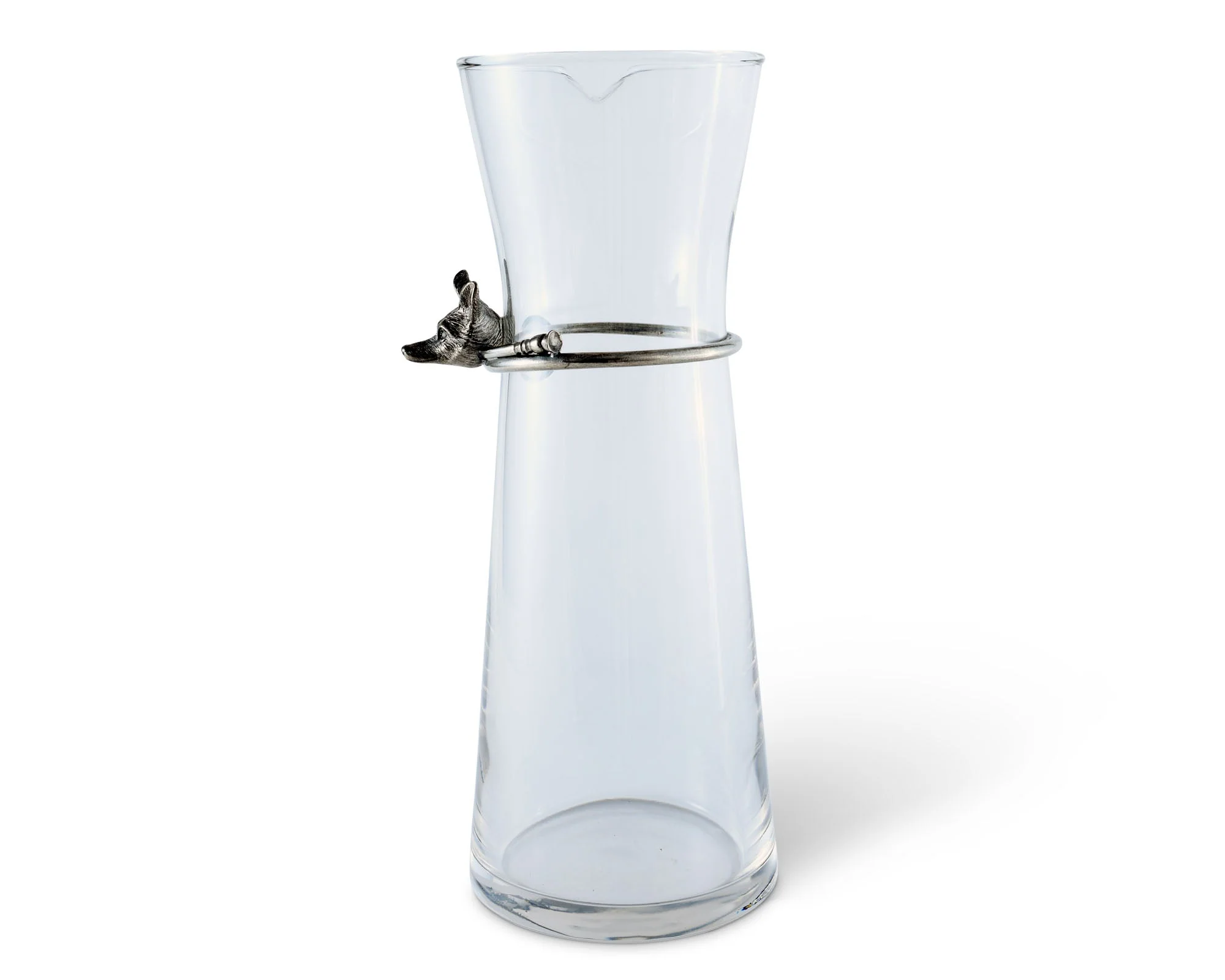 Vagabond House Wine Carafe with Pewter Hunt Equestrian Horn - Image 3
