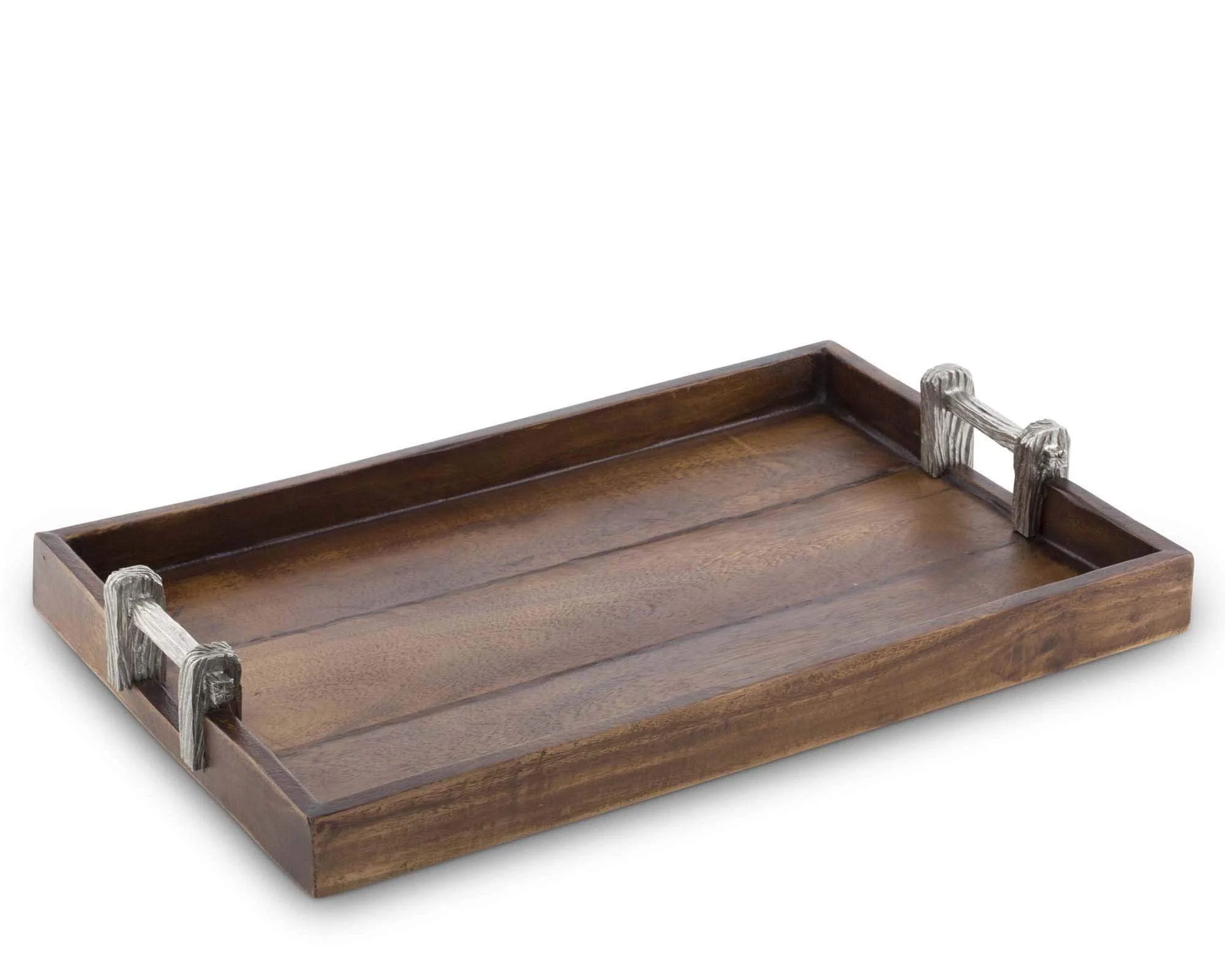 Vagabond House Wood Tray With Faux Bois Handles - Image 4