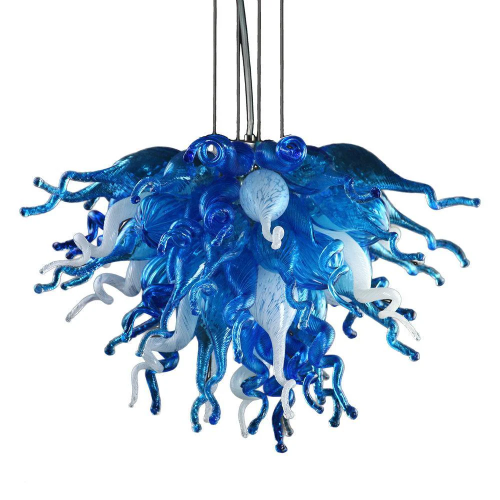 Viz Art Glass ColorSelect Blue Love Mini Chandelier - Image 2