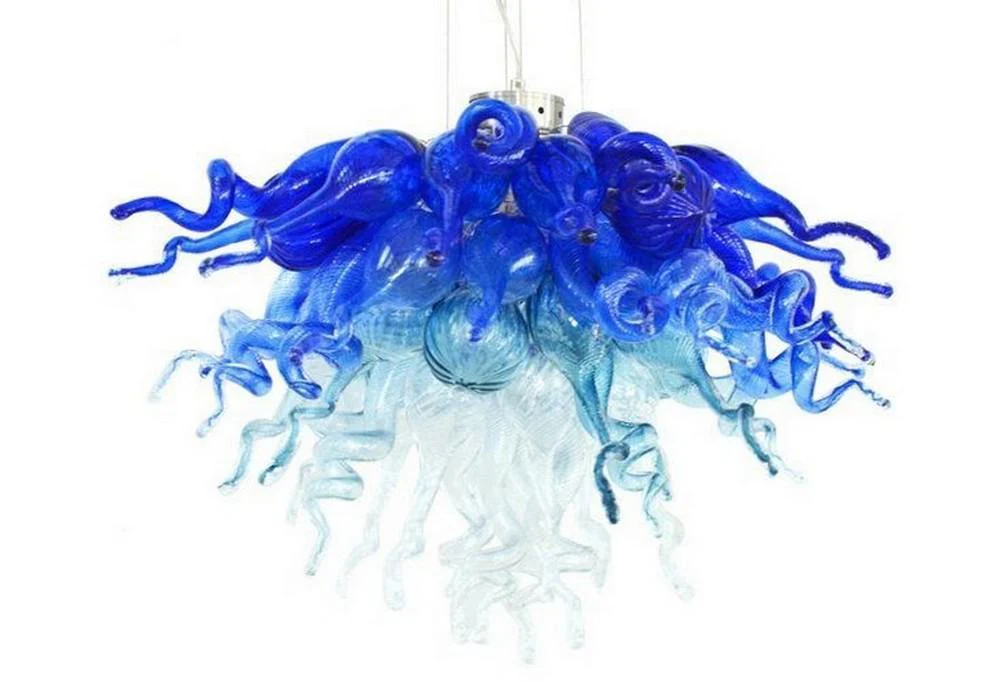 Viz Art Glass ColorSelect Blue Ombre Mini Chandelier