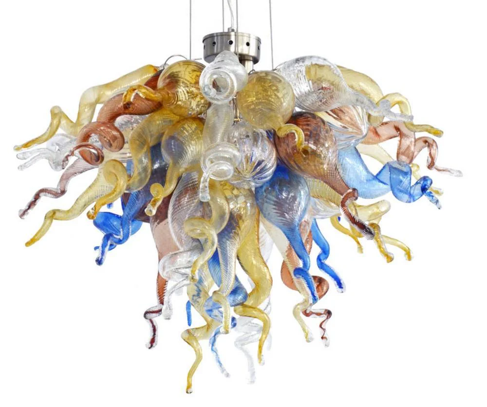 Viz Art Glass ColorSelect Mountain River Large Chandelier