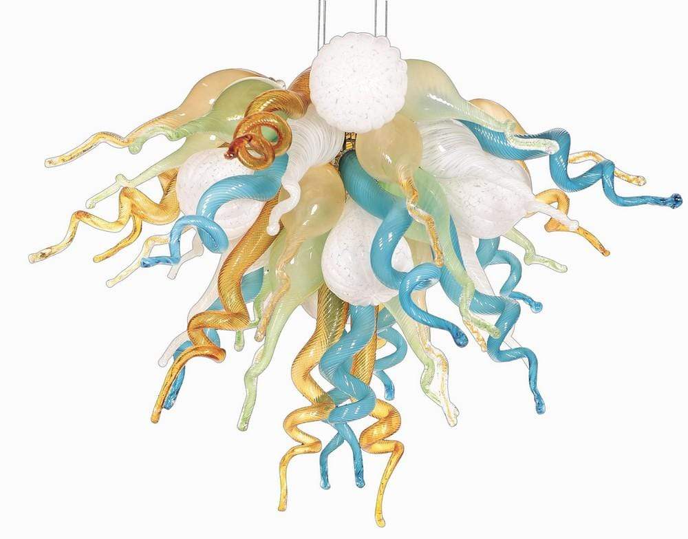 Viz Art Glass ColorSelect Glacier Bay Small Chandelier