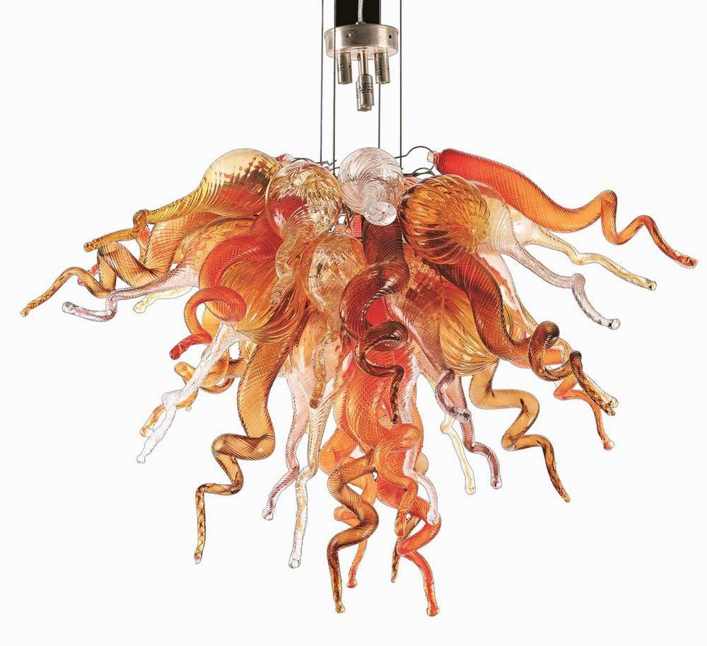 Viz Art Glass ColorSelect Autumn Small Chandelier