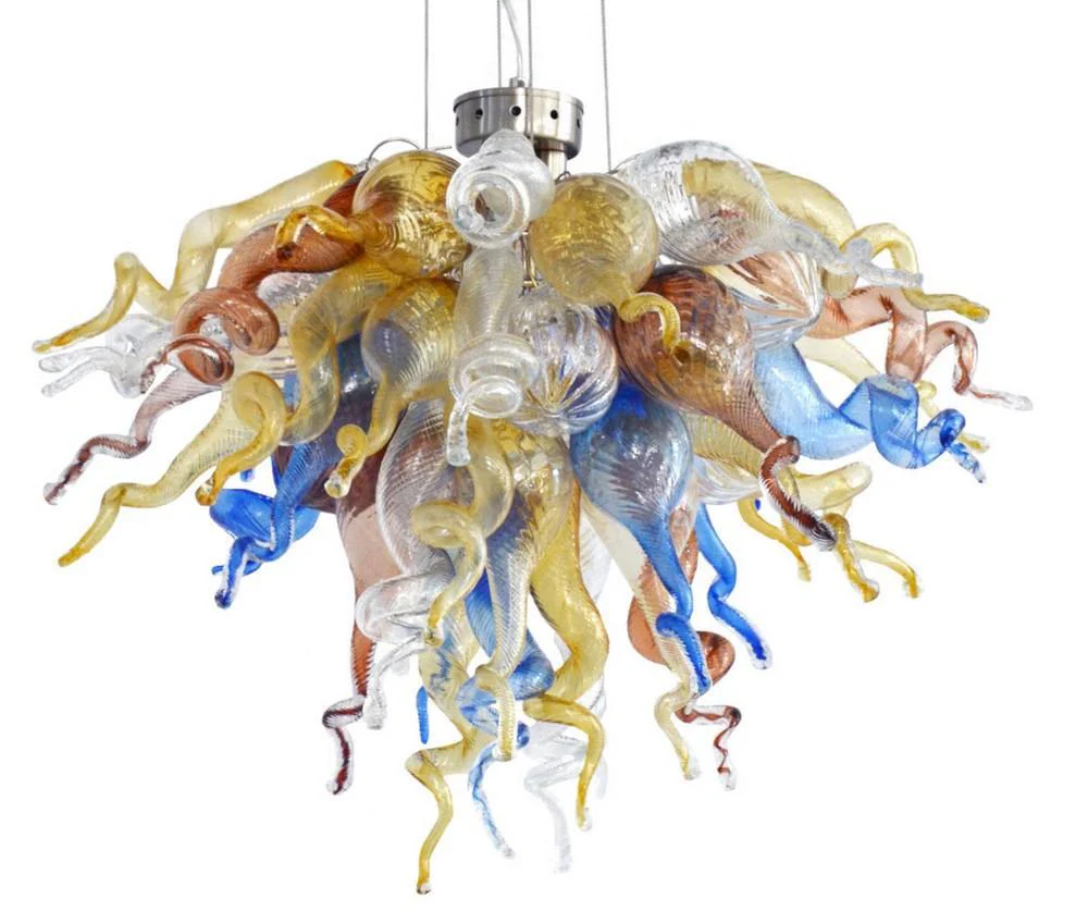 Viz Art Glass ColorSelect Mountain River Small Chandelier