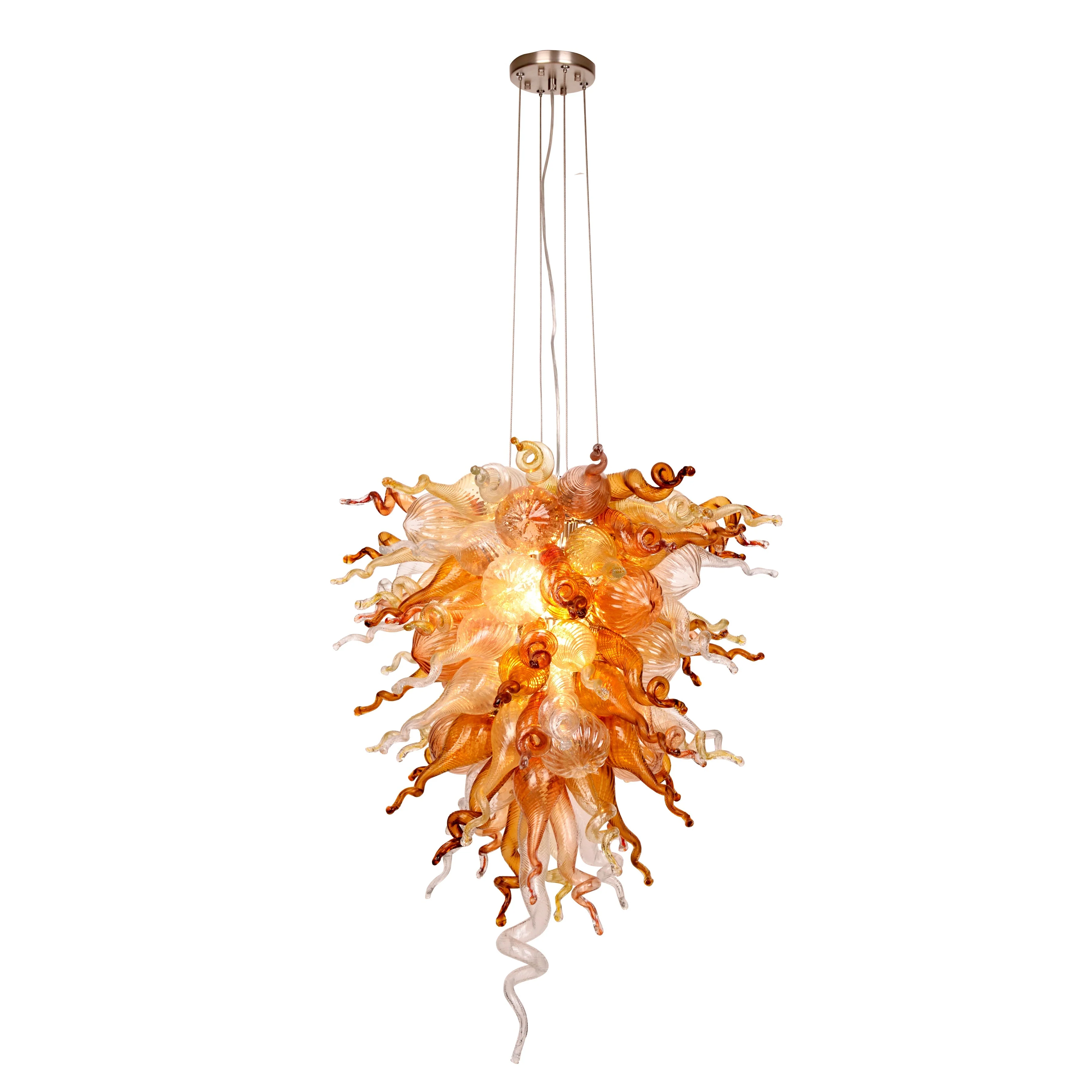 Viz Art Glass ColorSelect Canyon Shadow Tall Blown Glass Chandelier