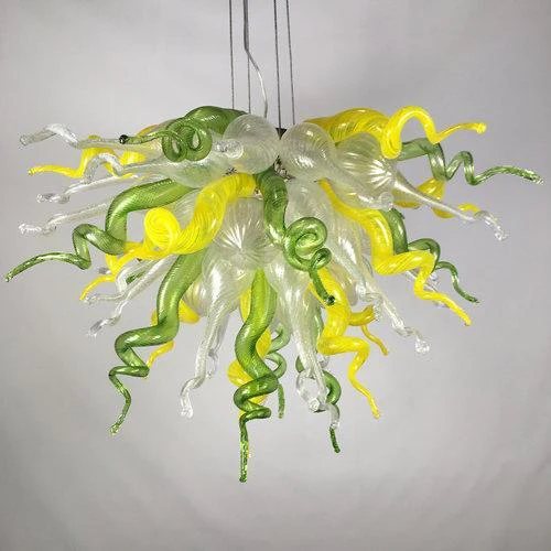 Viz Art Glass ColorSelect Large Lemon Lime Soda Chandelier