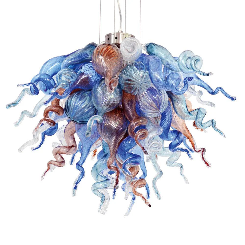 Viz Art Glass ColorSelect Lazy Brook Large Chandelier - Image 2