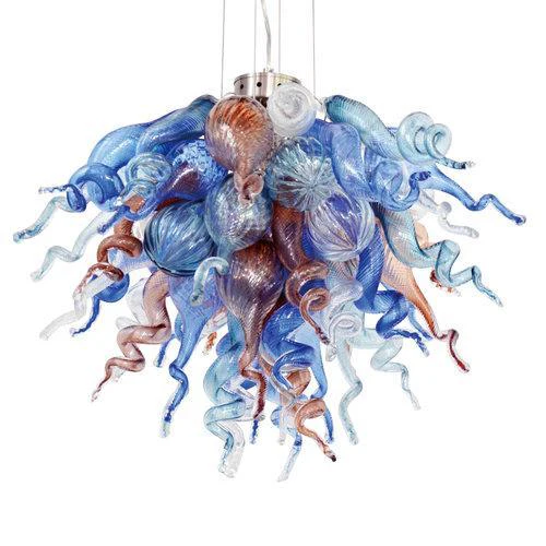 Viz Art Glass ColorSelect Lazy Brook Small Chandelier