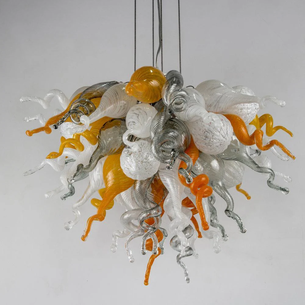 Viz Art Glass ColorSelect Mini Platinum Citrus Chandelier - Image 2