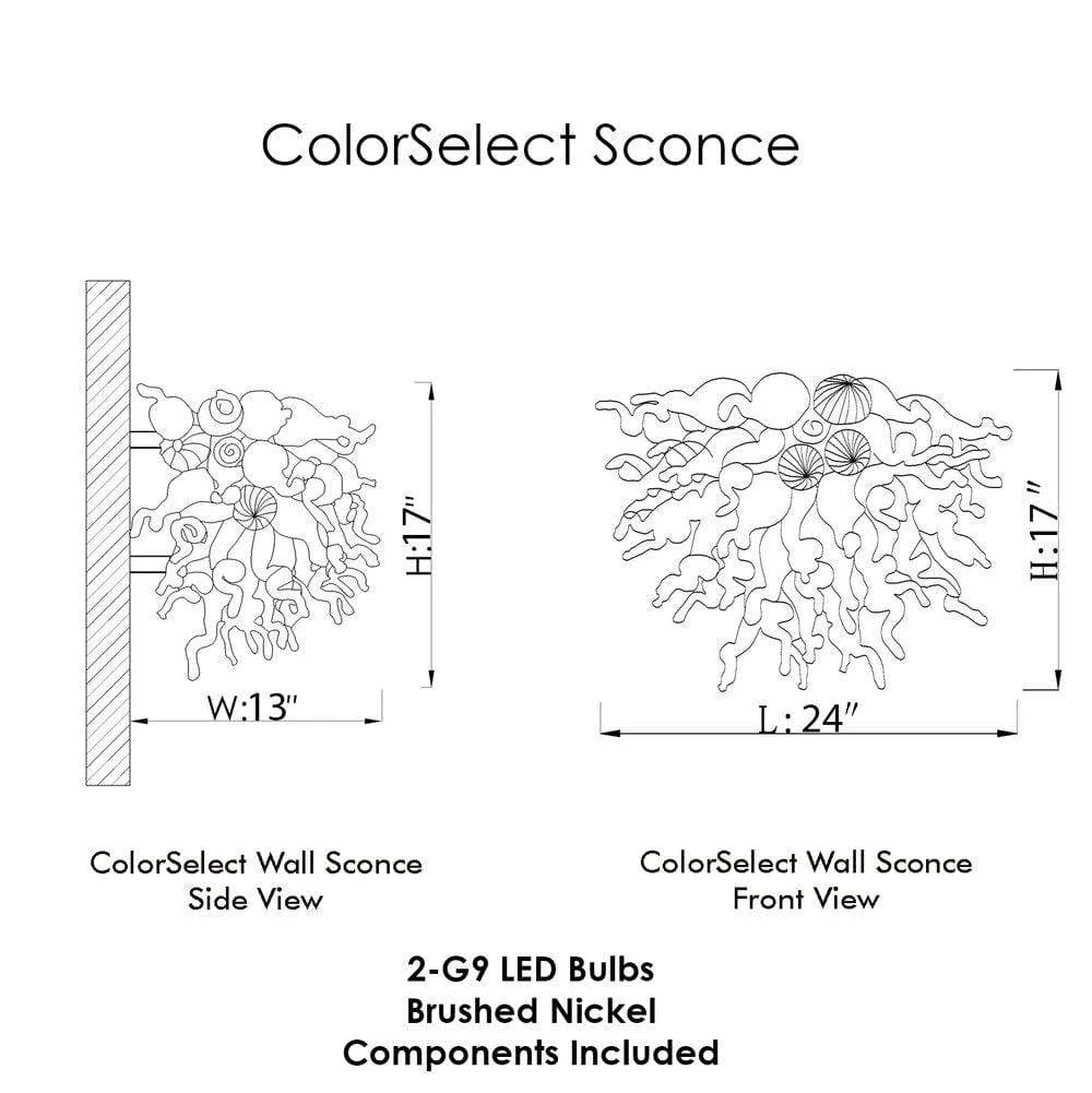 Viz Art Glass ColorSelect Sconce Angel - Image 3