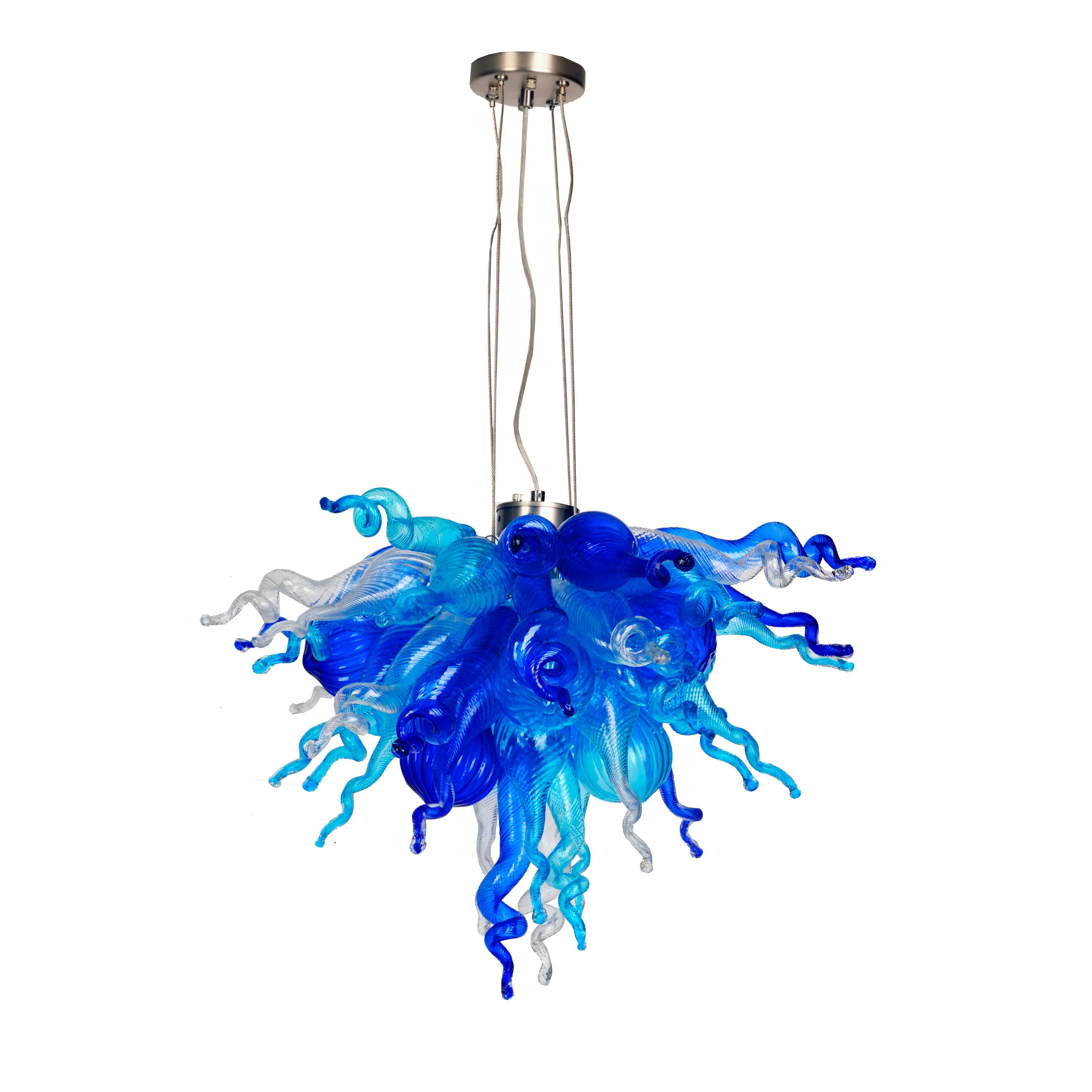Viz Art Glass ColorSelect Waterfall Mini Blown Glass Chandelier - Image 2