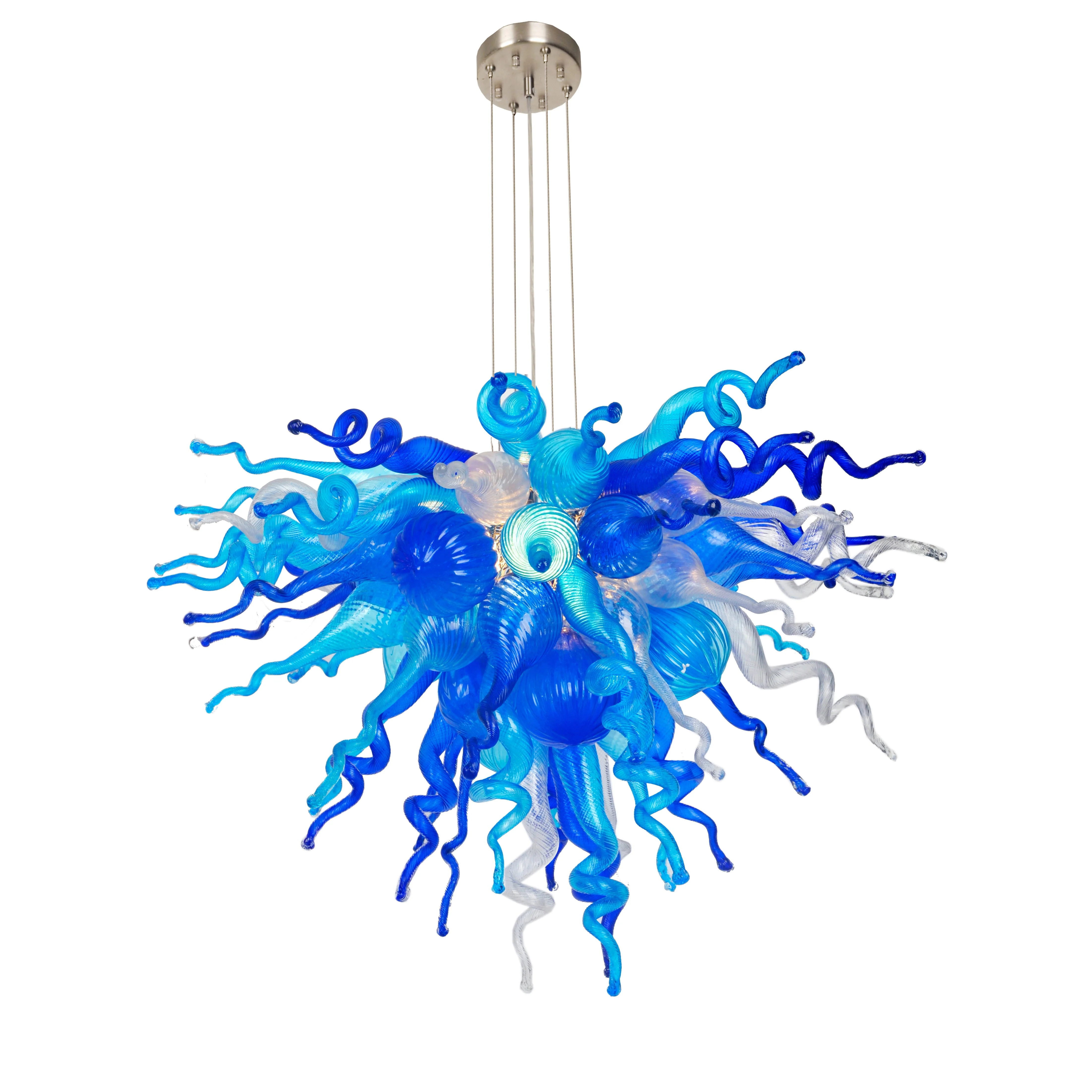 Viz Art Glass ColorSelect Waterfall Small Blown Glass Chandelier
