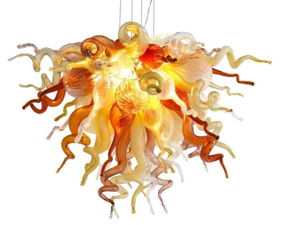 Viz Art Glass ColorSelect Desert Rose Large Chandelier