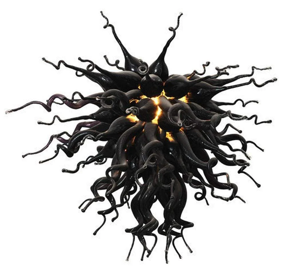 Viz Art Glass ColorSelect Large Obsidian Chandelier