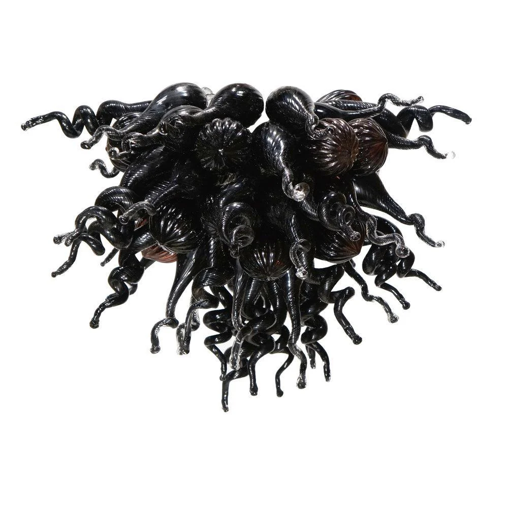 Viz Art Glass ColorSelect Large Obsidian Chandelier - Image 3