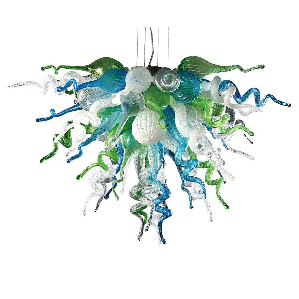 Viz Art Glass ColorSelect Ocean Mist Mini Chandelier - Image 2