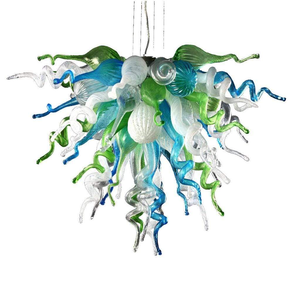Viz Art Glass ColorSelect Ocean Mist Small Chandelier