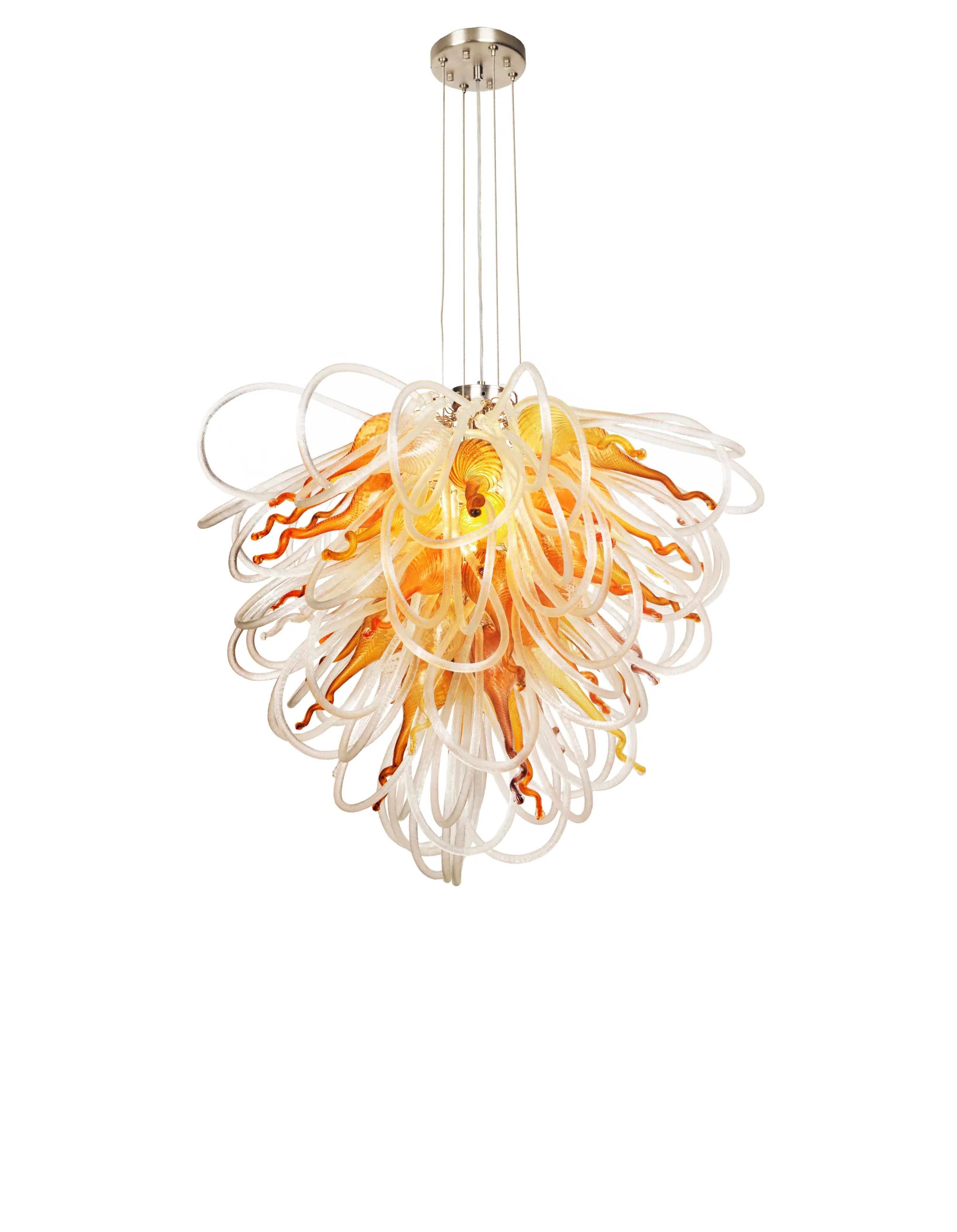Viz Art Glass Orion Autumn Large Blown Glass Chandelier