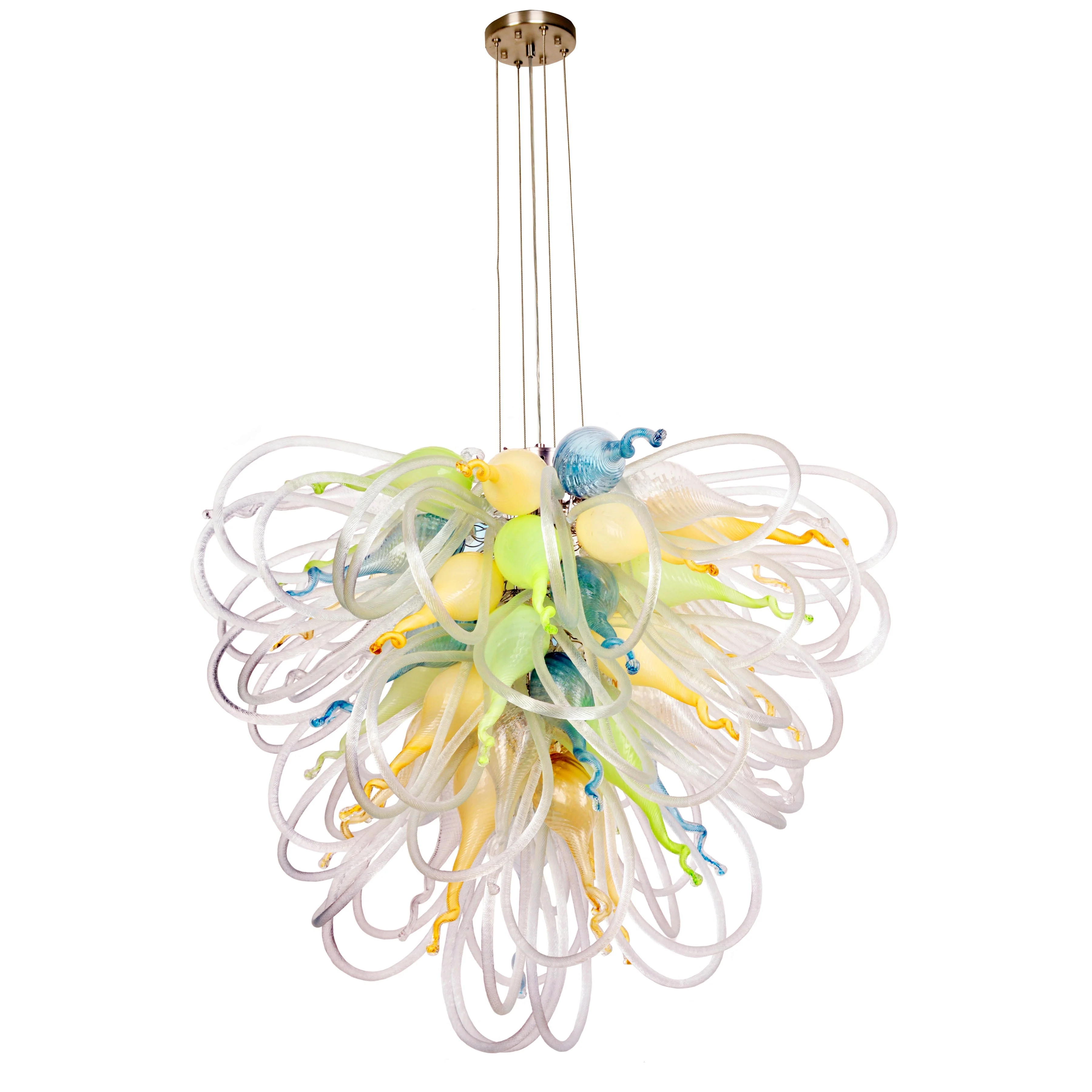 Viz Art Glass Orion California Sunshine Large Blown Glass Chandelier - Image 2