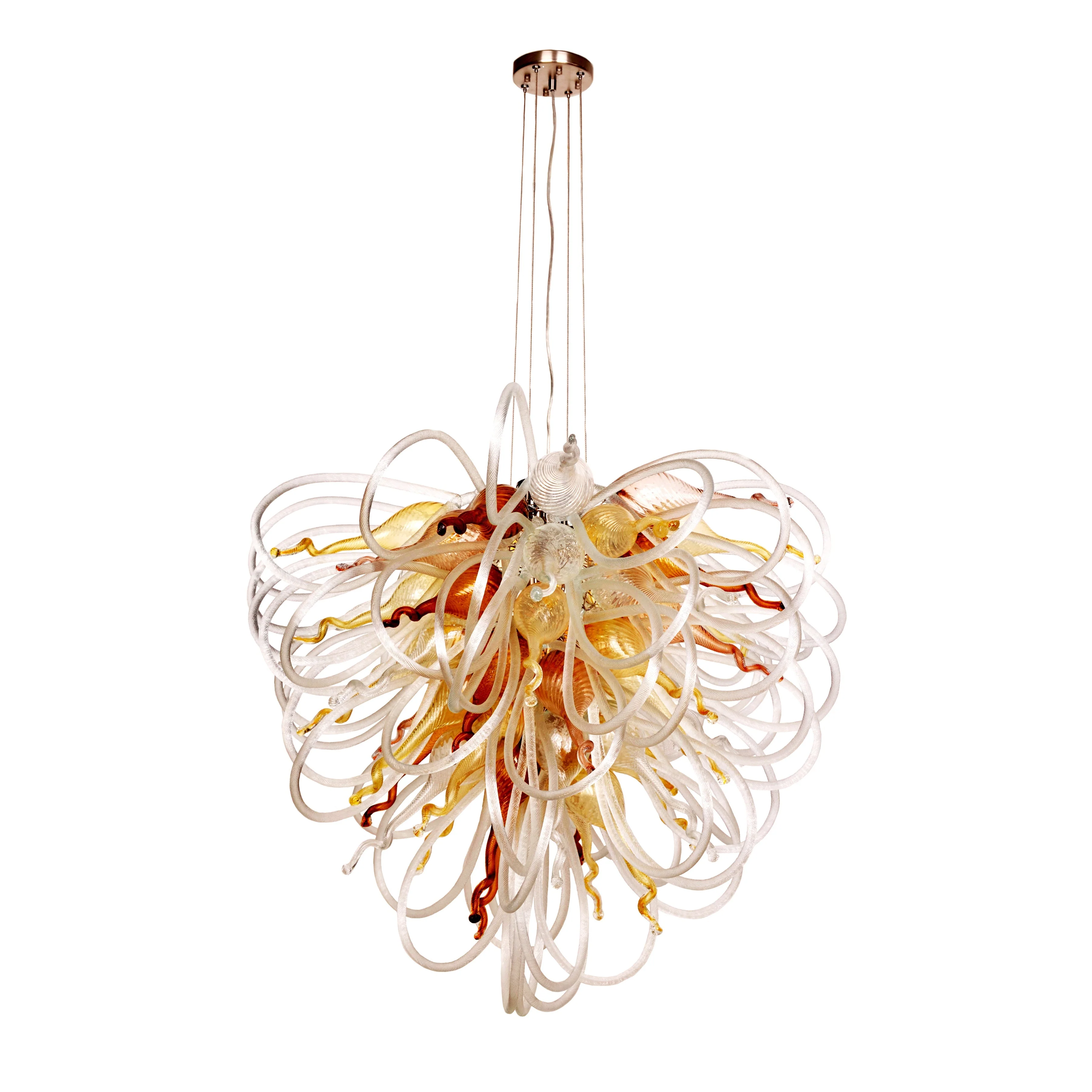 Viz Art Glass Orion Frontier Timber Large Blown Glass Chandelier - Image 2