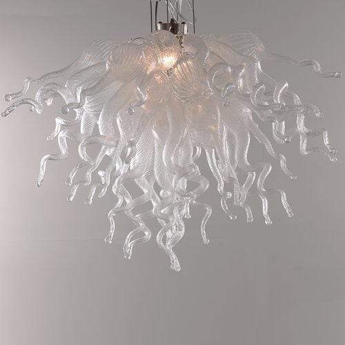 Viz Art Glass ColorSelect Seeded Clear Small Chandelier