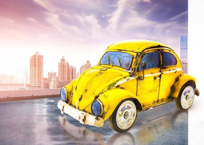 Think Outside VW Beetle Yellow - Image 2