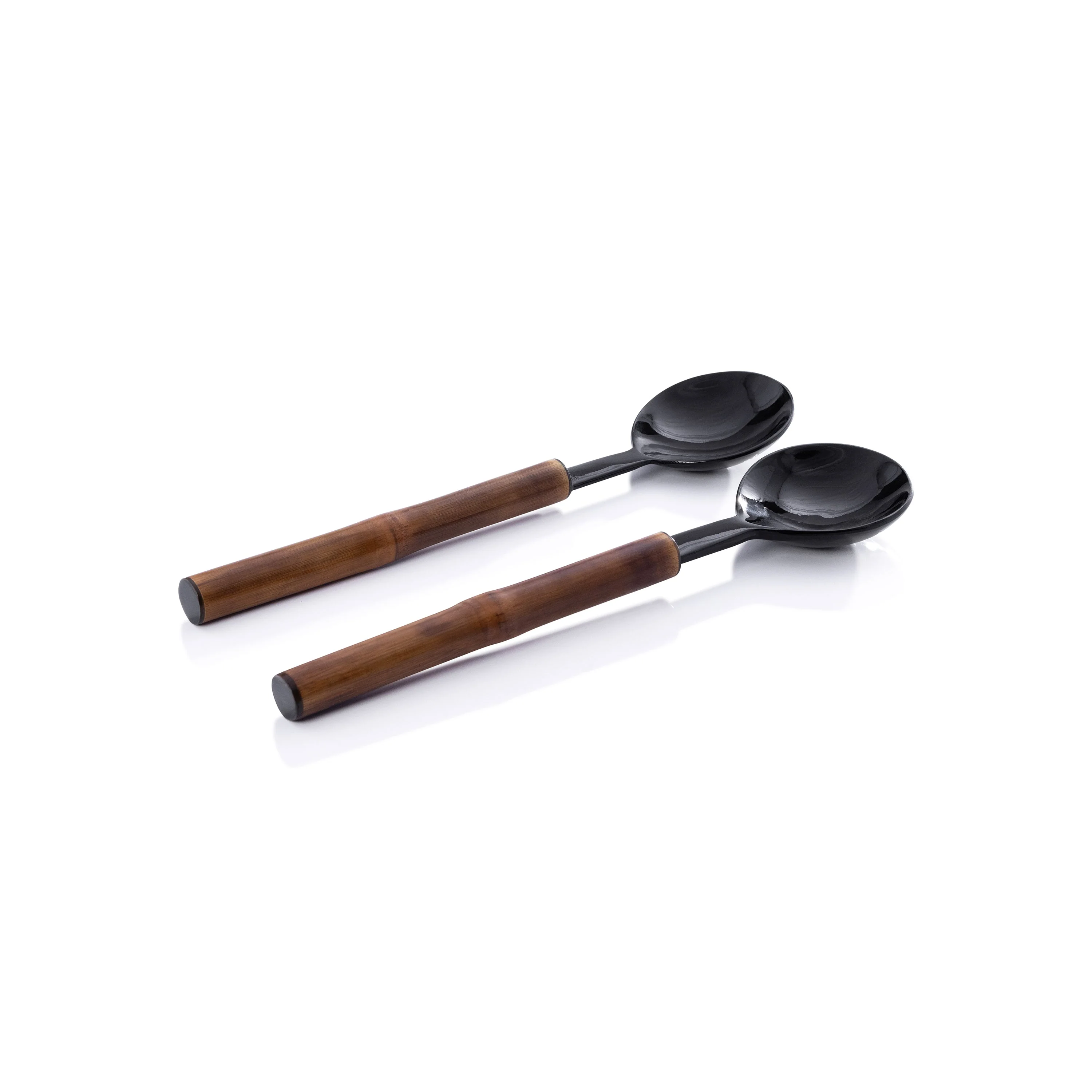 Bamboo and Horn Server Set - 12 in