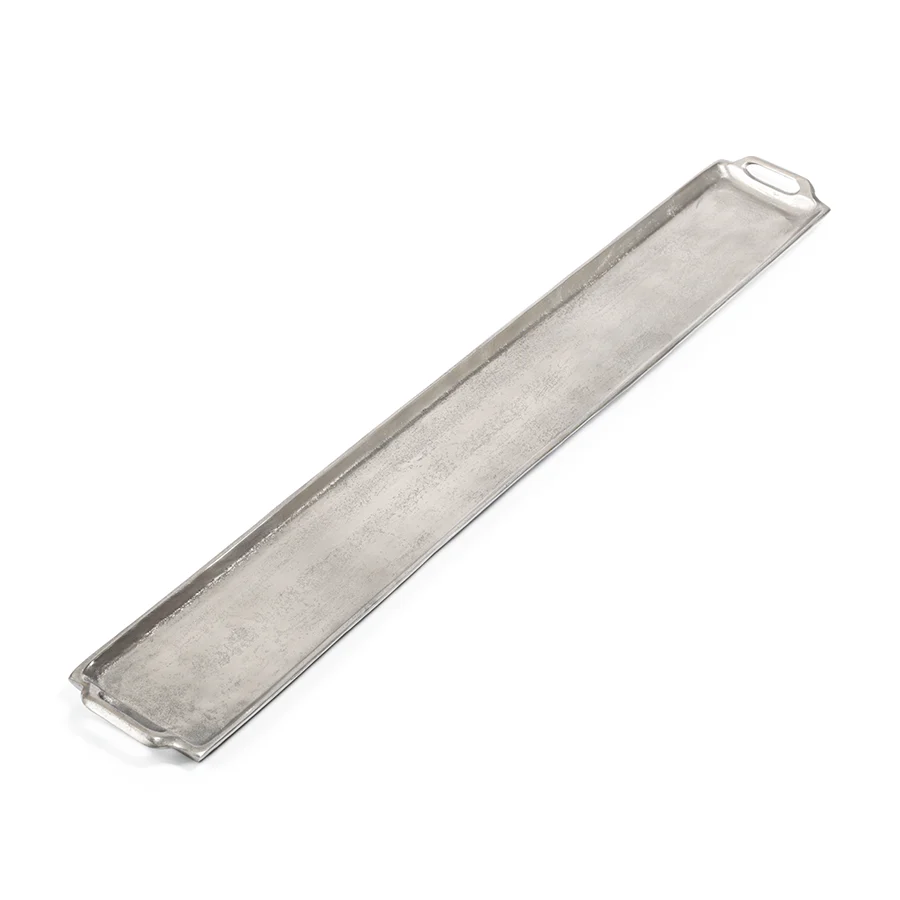 Barbuda Long Aluminum Tray with Handles