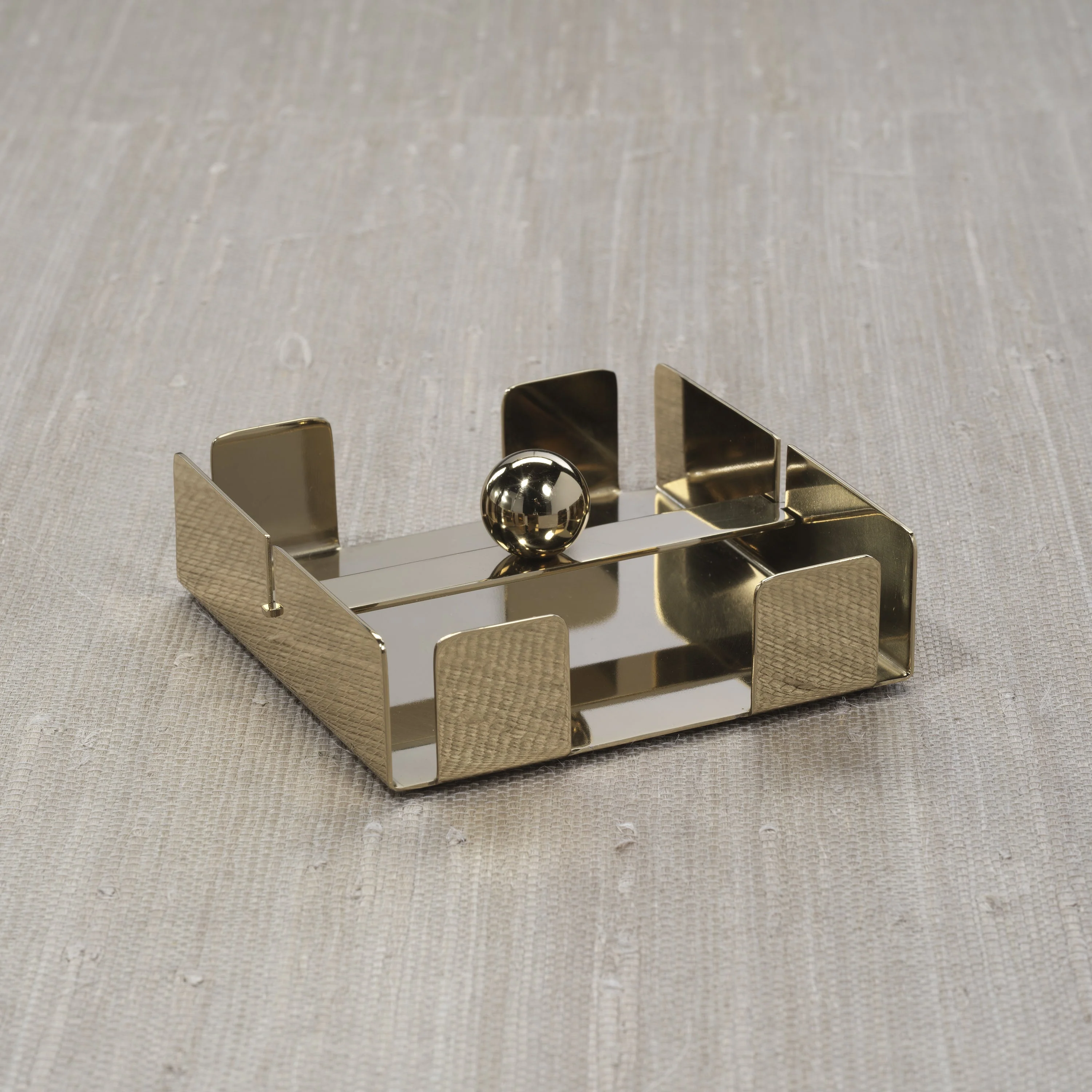 Basso Cocktail Napkin Holder - Polished Gold - Image 4