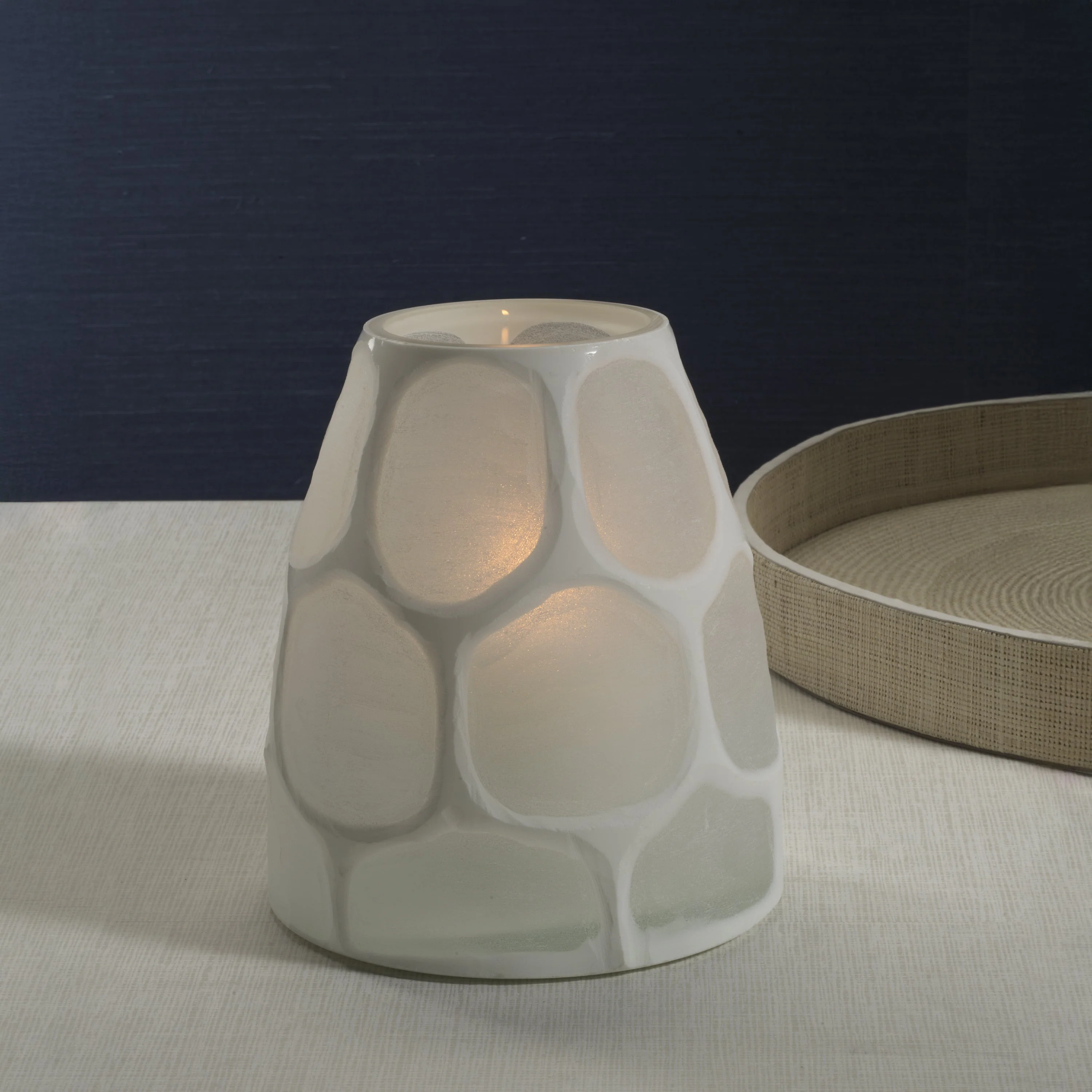 Cape Coral Glass Vase / Hurricane - Image 3