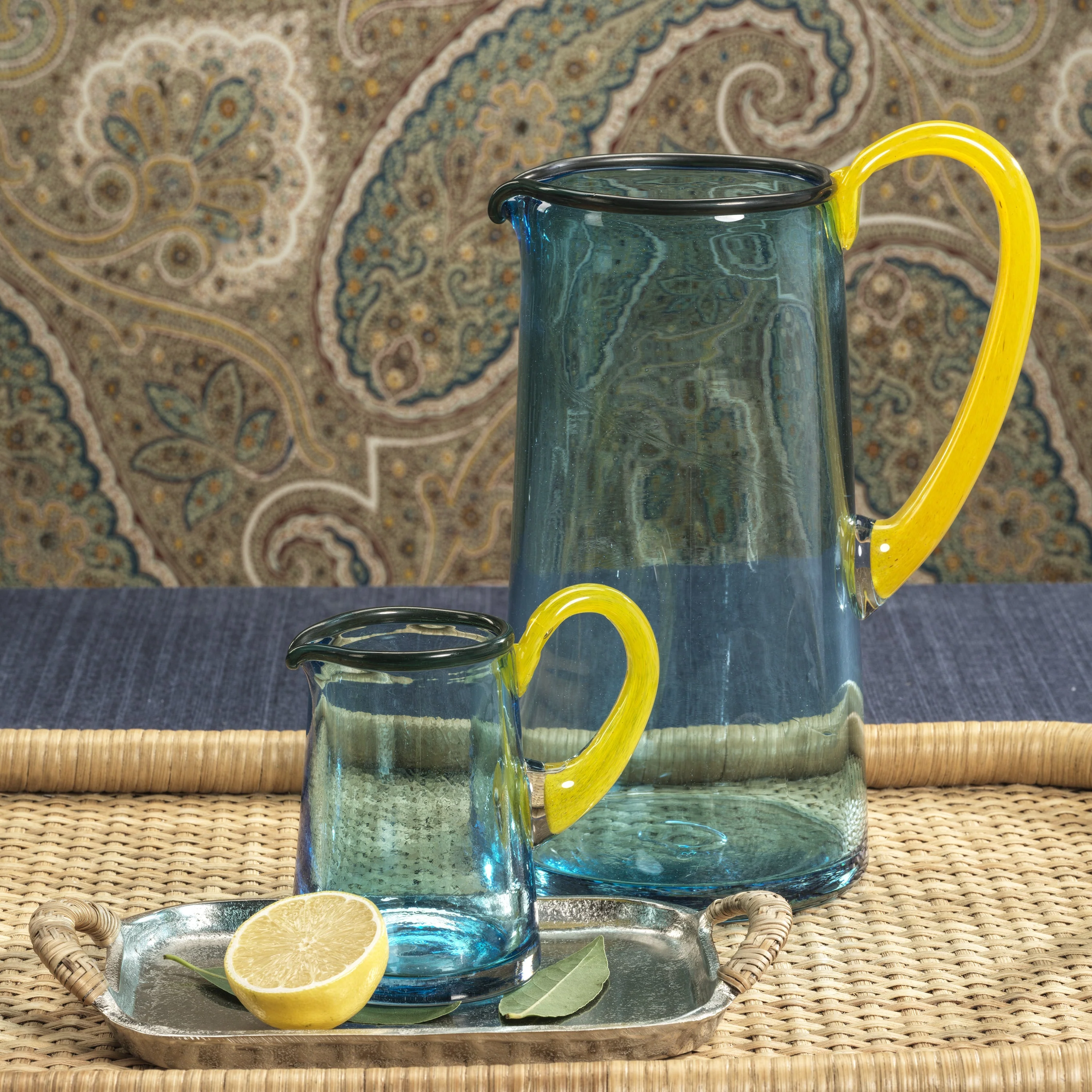 Lagoon Juice Pitcher - Aqua, Green and Yellow - Large - Image 2
