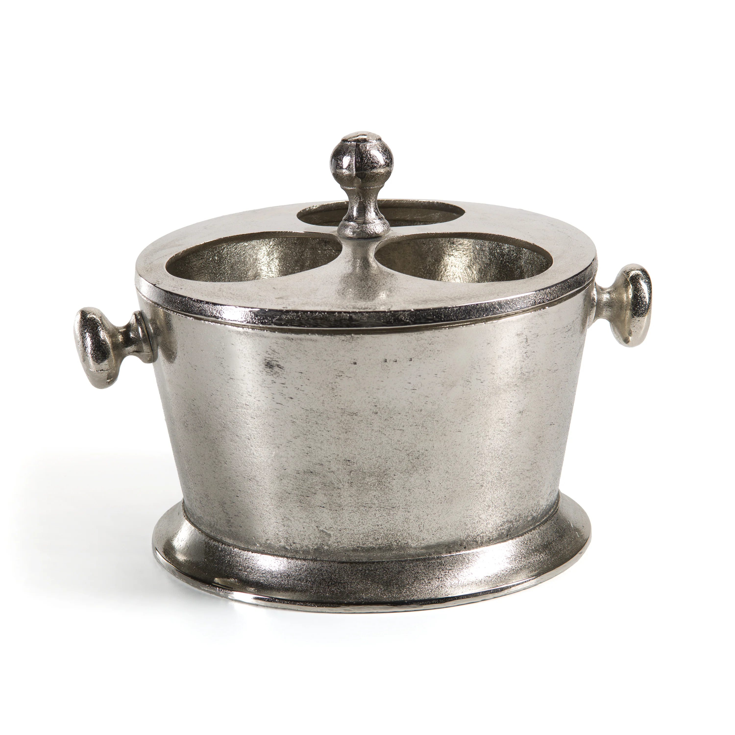 Raw Aluminum Three Bottle Wine Holder - Image 3