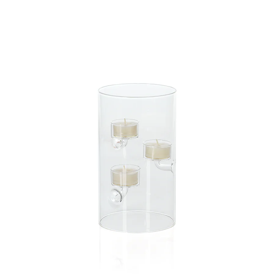 Suspended Glass Tealight Holder/Hurricane- 4.75" x 8.25"