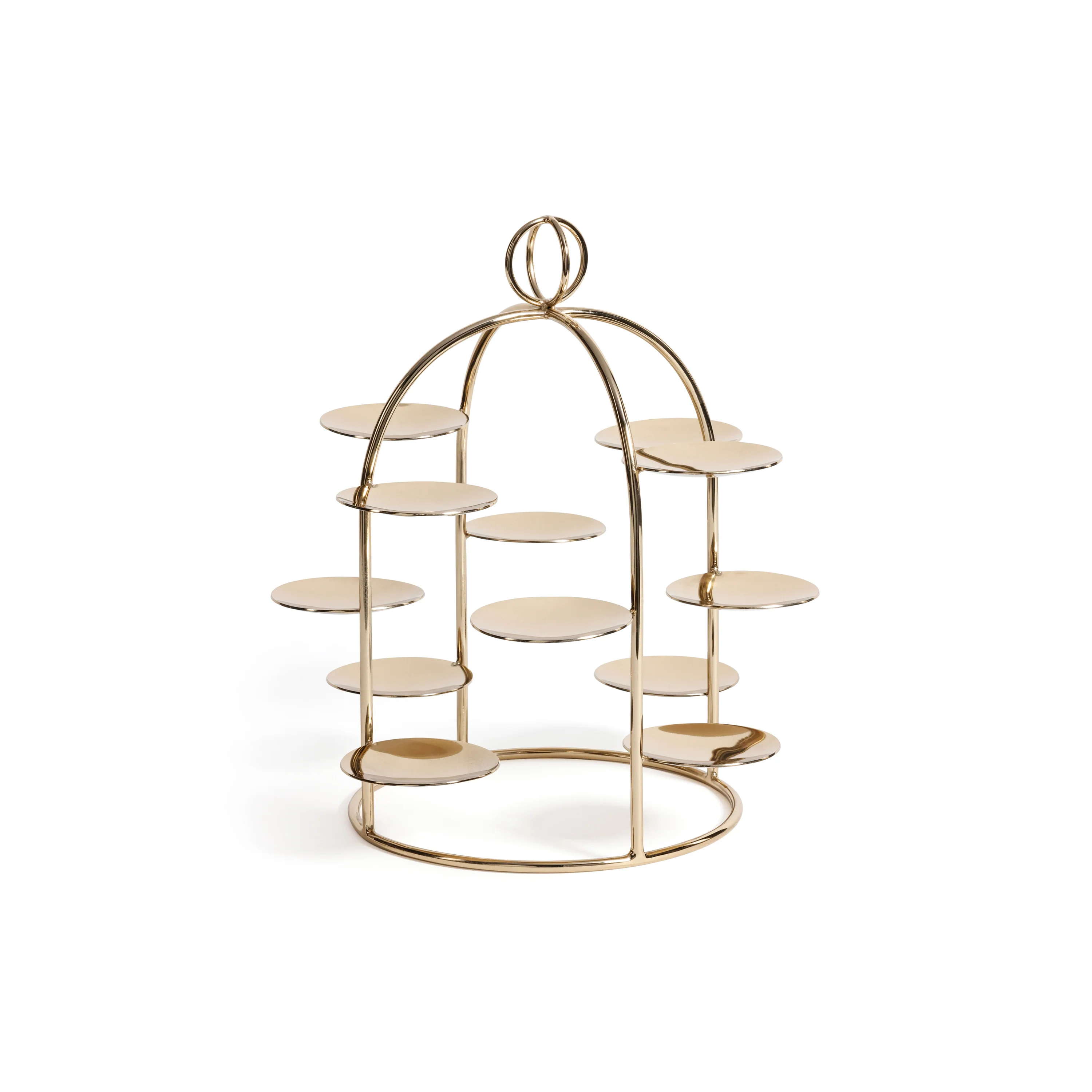 The Grand High Tea Tower-12 cups, Polished Gold